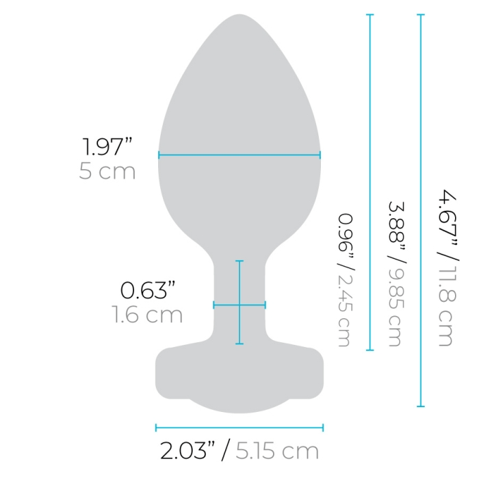 b-Vibe Anal Toys VIBRATING JEWEL PLUG | XXL | BLACK