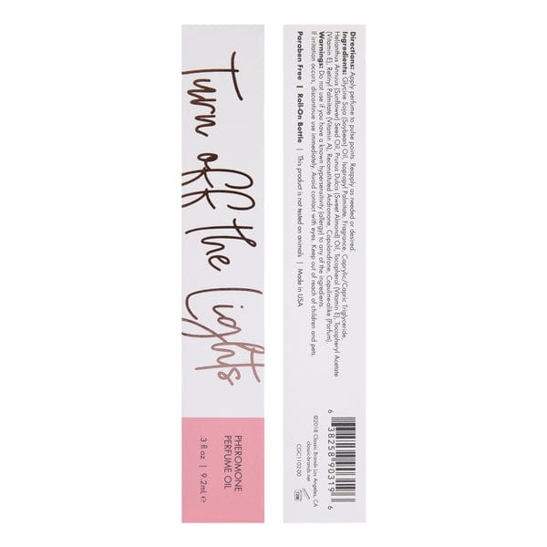 CG Lubes TURN OFF THE LIGHTS Perfume Oil with Pheromones - Floral - Oriental 0.3oz | 9.2mL