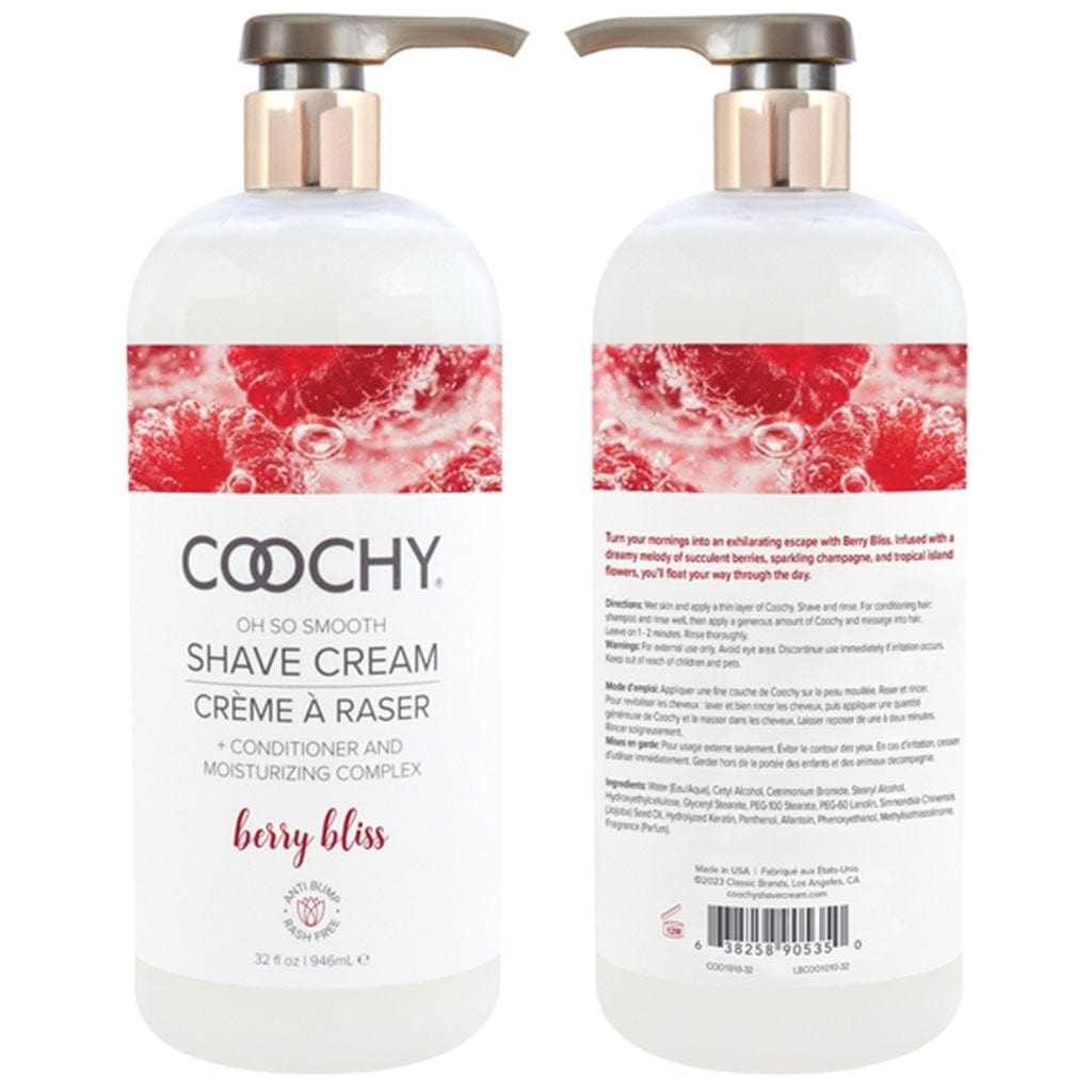 Coochy Lubes Oh So Smooth Shave Cream Berry Bliss 32oz | 946mL