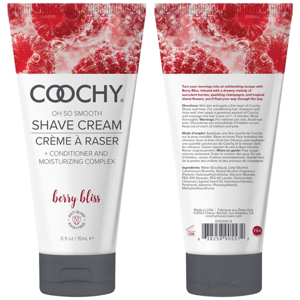 Coochy Lubes Oh So Smooth Shave Cream Berry Bliss .5oz | 15mL