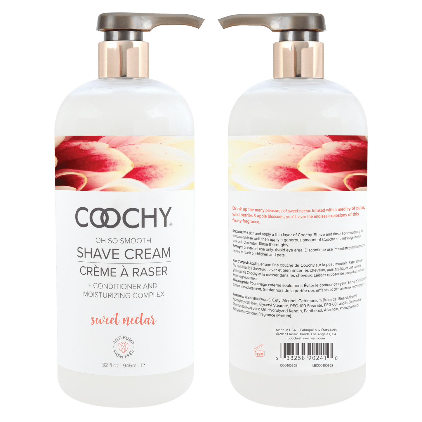 Coochy Lubes Shave Cream - Sweet Nectar 32oz | 946mL