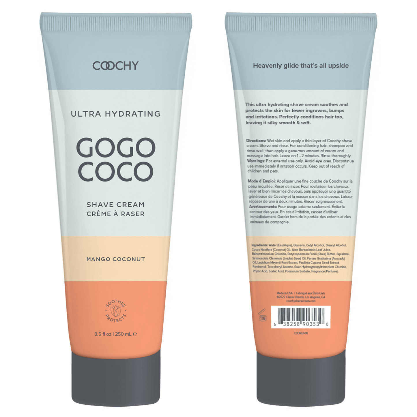 Coochy Ultra Lubes Ultra Hydrating Mango Coconut Shave Cream 8.5oz