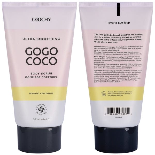 Coochy Ultra Lubes Ultra Smoothing Body Scrub Mango Coconut 5oz | 148mL