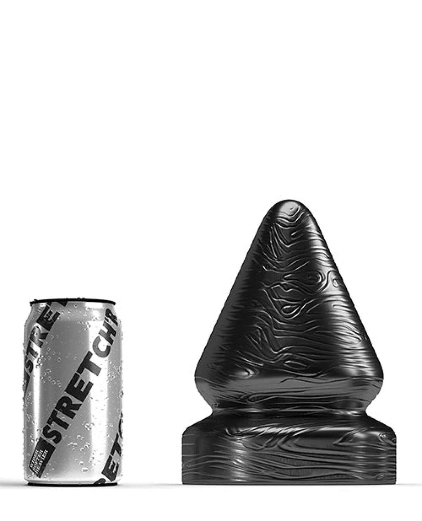Doll Authority Anal Products 665 Stretch'r Sirup Butt Plug - Black Metallic