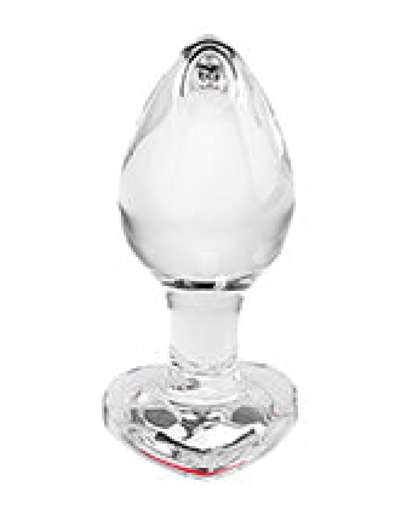 Doll Authority Anal Products Adam & Eve Red Heart Gem Glass Plug