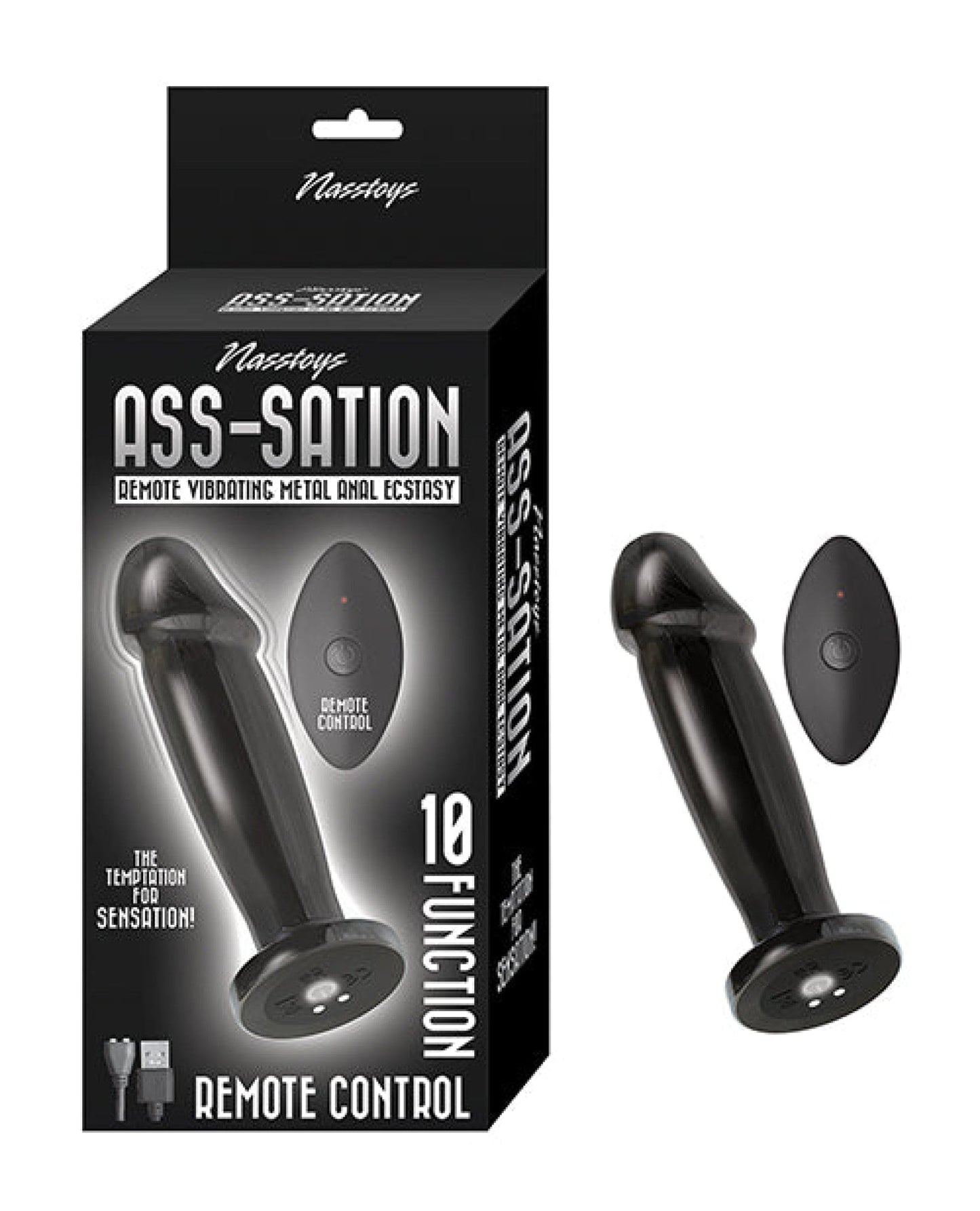 Doll Authority Anal Products Black Ass-sation Remote Vibrating Metal Anal Ecstasy