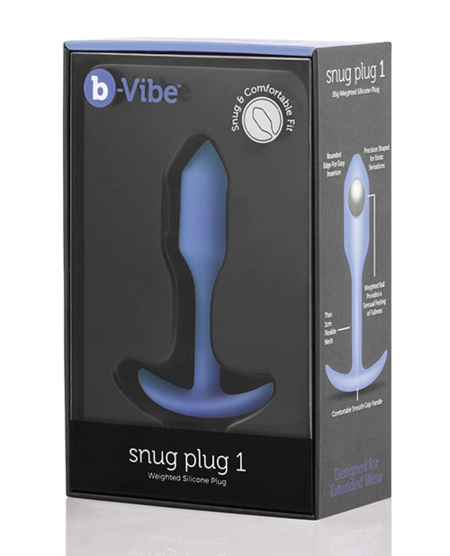 Doll Authority Anal Products Violet B-vibe Weighted Snug Plug 1 - 55 G