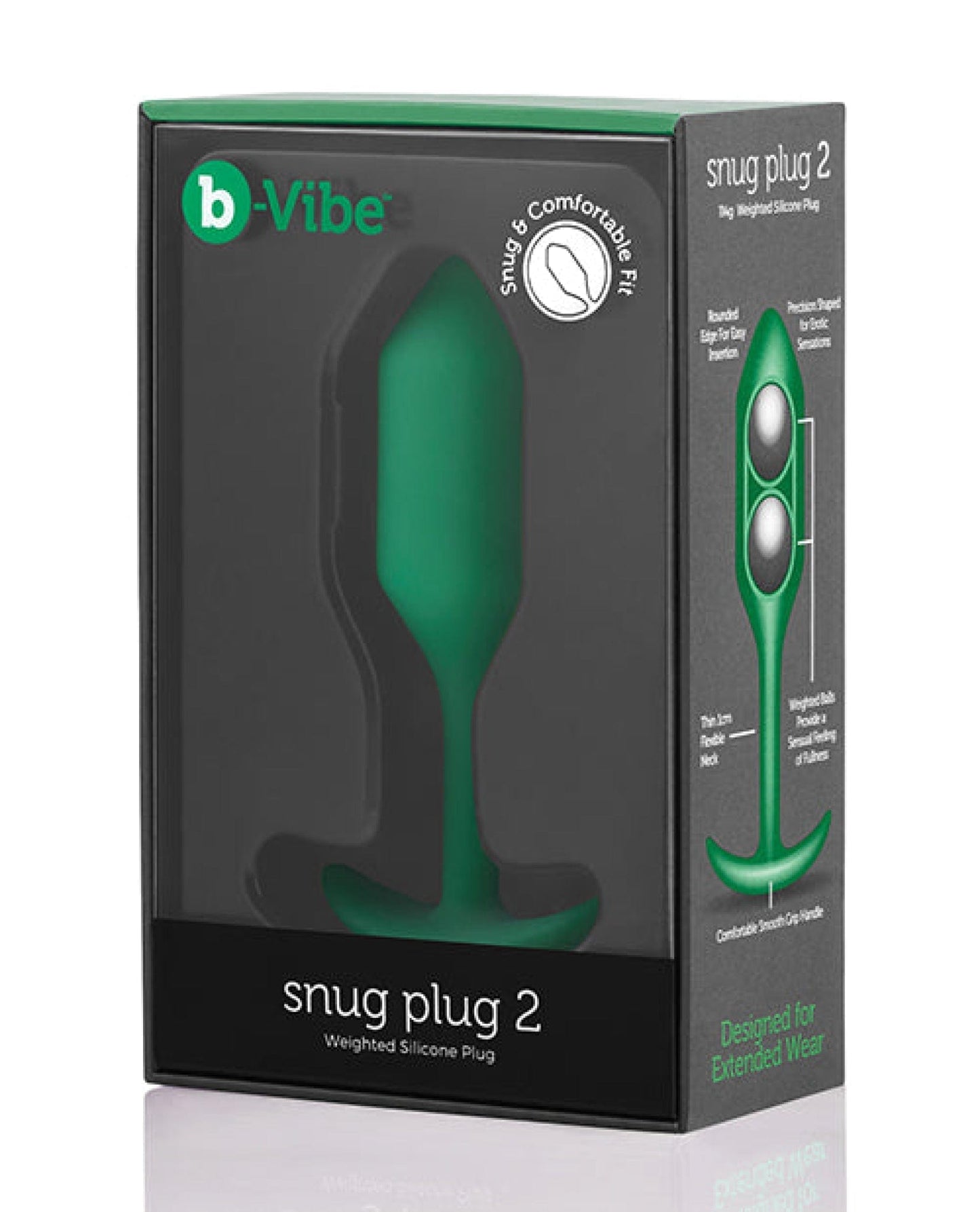 Doll Authority Anal Products Green B-vibe Weighted Snug Plug 2 - 114 G