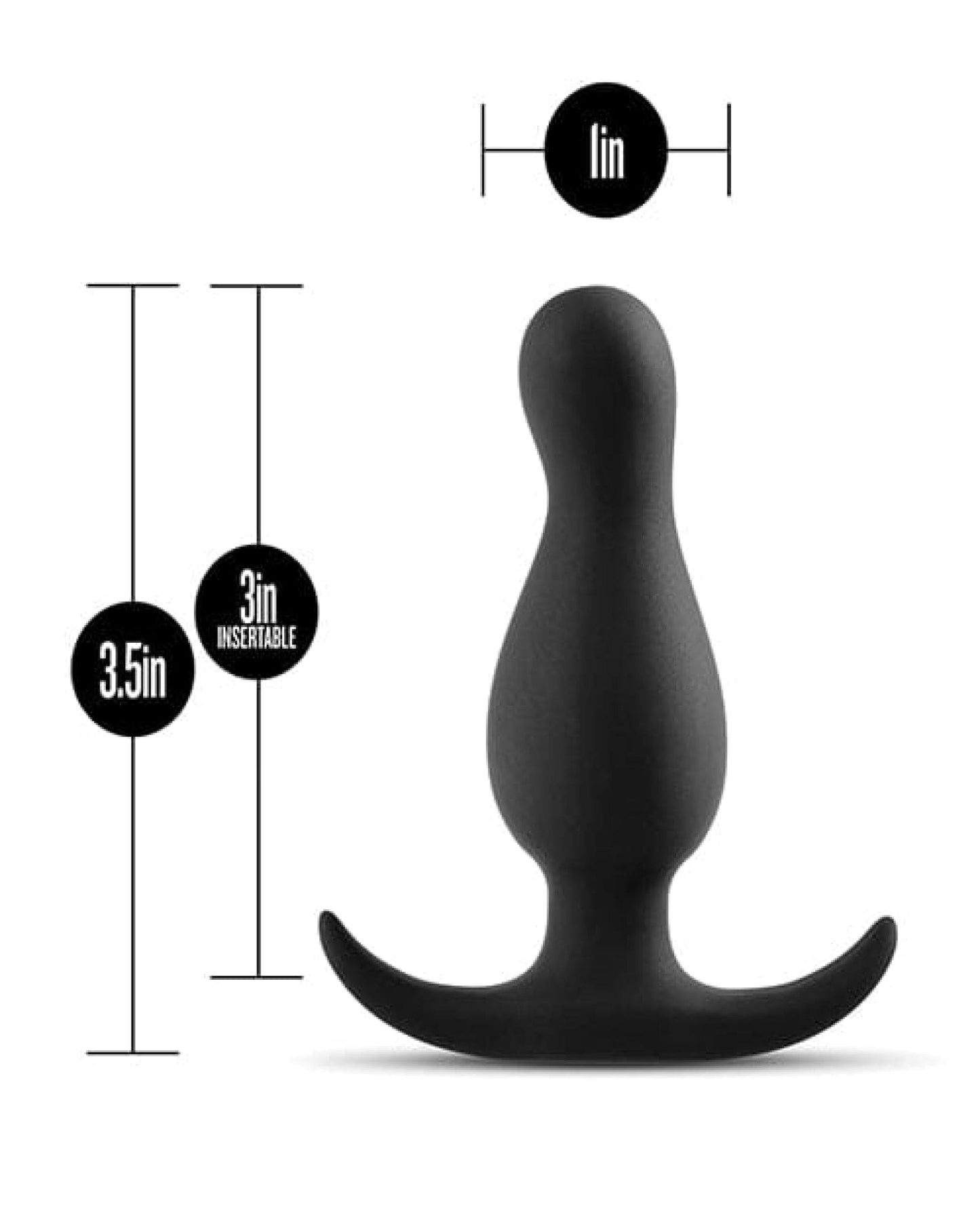 Doll Authority Anal Products Blush Anal Adventures Curve Plug - Black