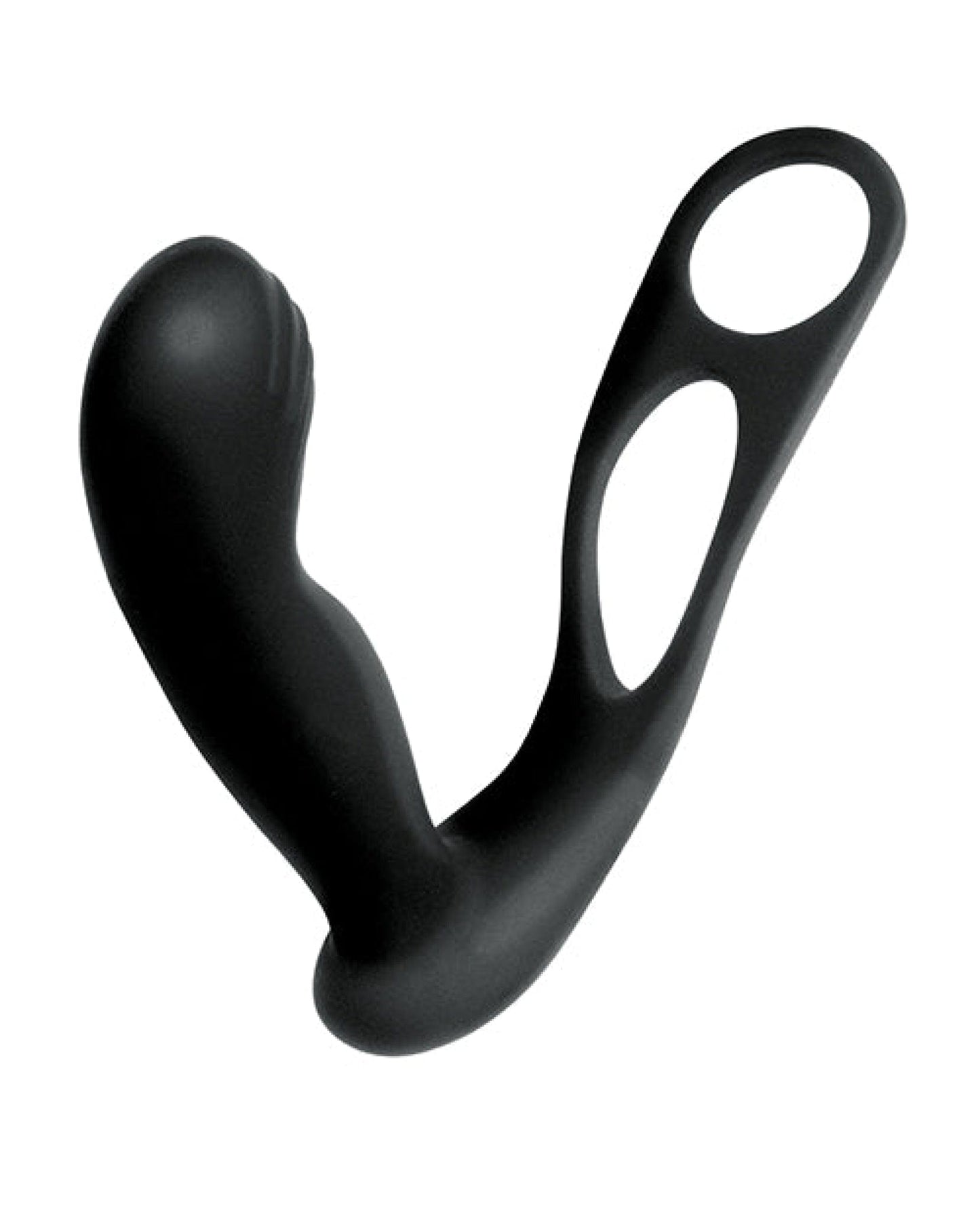 Doll Authority Anal Products Butts Up Prostate Massager W-scrotum & Cockring - Black