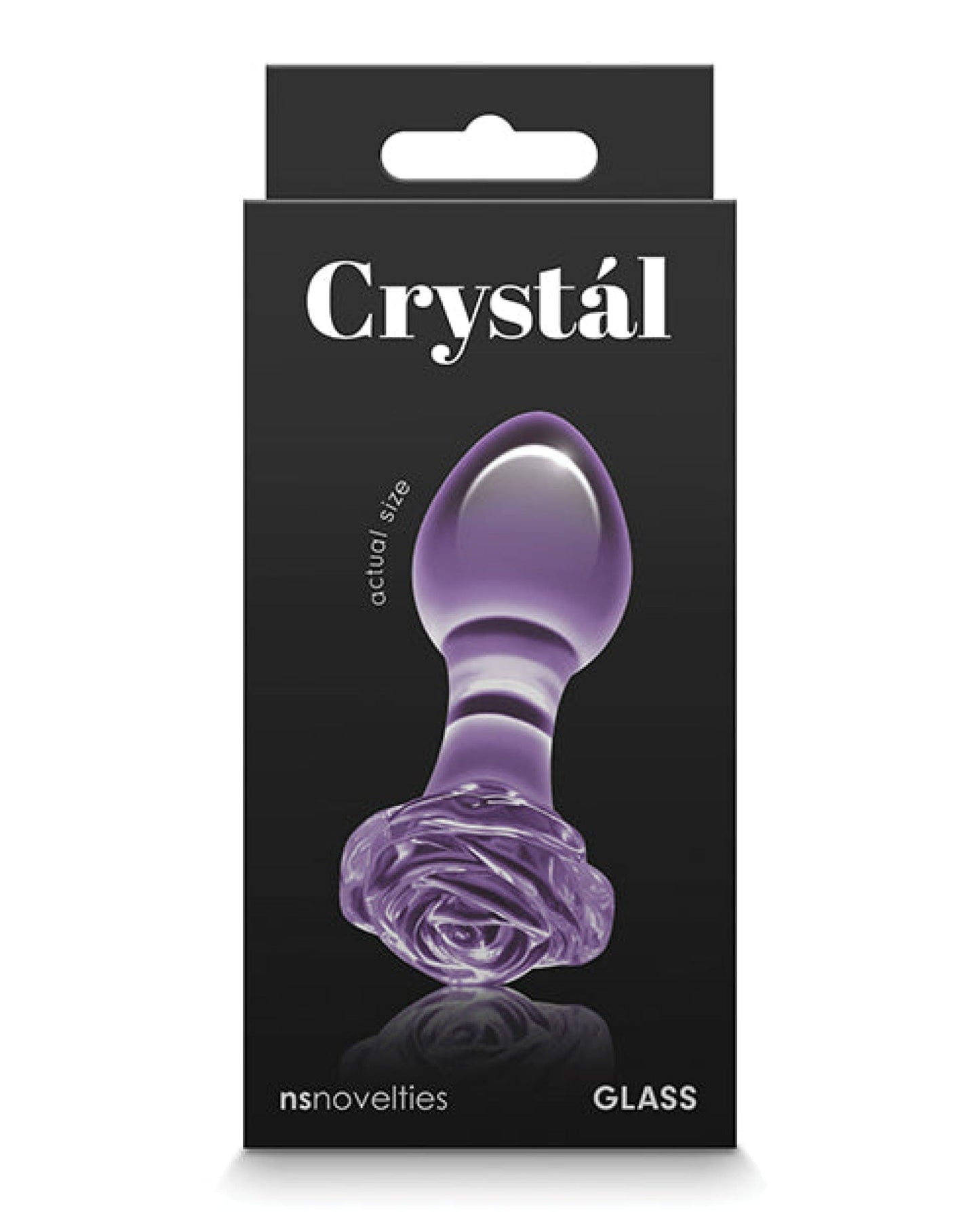 Doll Authority Anal Products Purple Crystal Rose Butt Plug