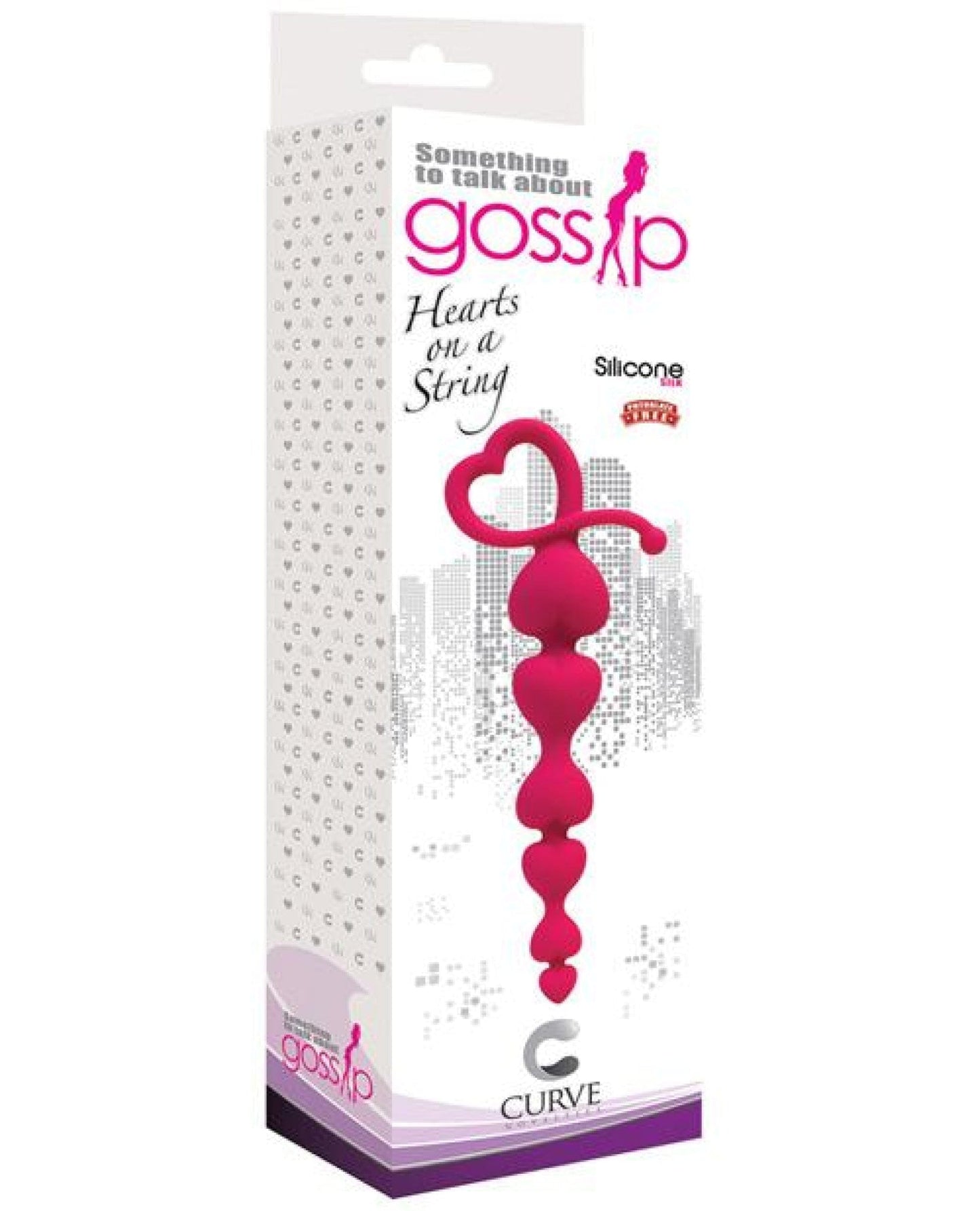 Doll Authority Anal Products Curve Novelties Gossip Hearts On A String - Magenta