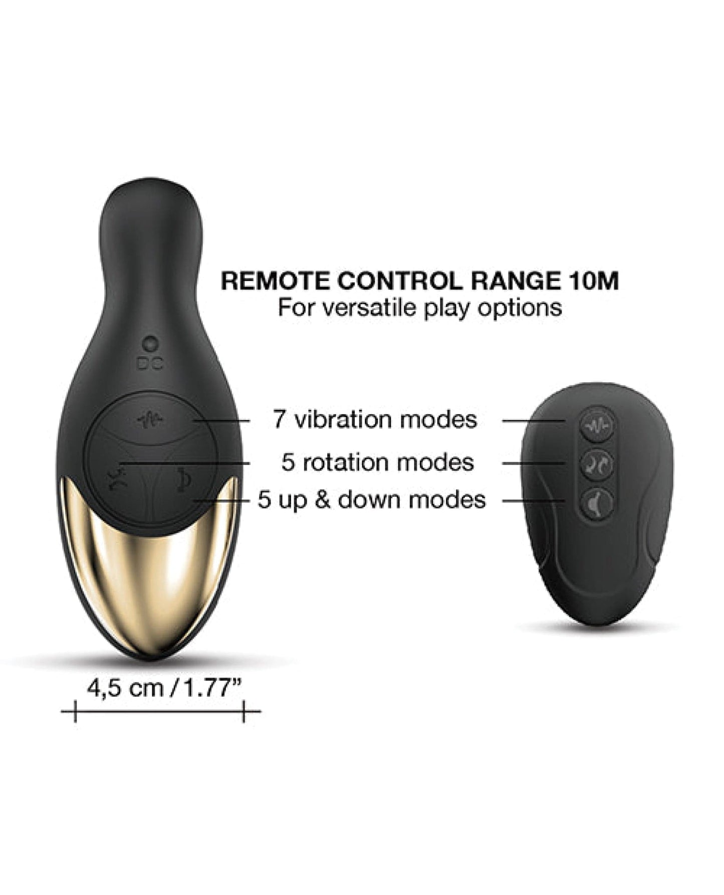 Doll Authority Anal Products Dorcel P-joy Double Action Prostate Massager - Black