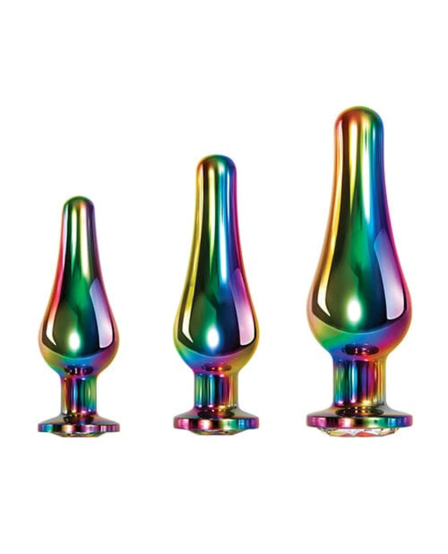 Doll Authority Anal Products Evolved Rainbow Metal Plug Set