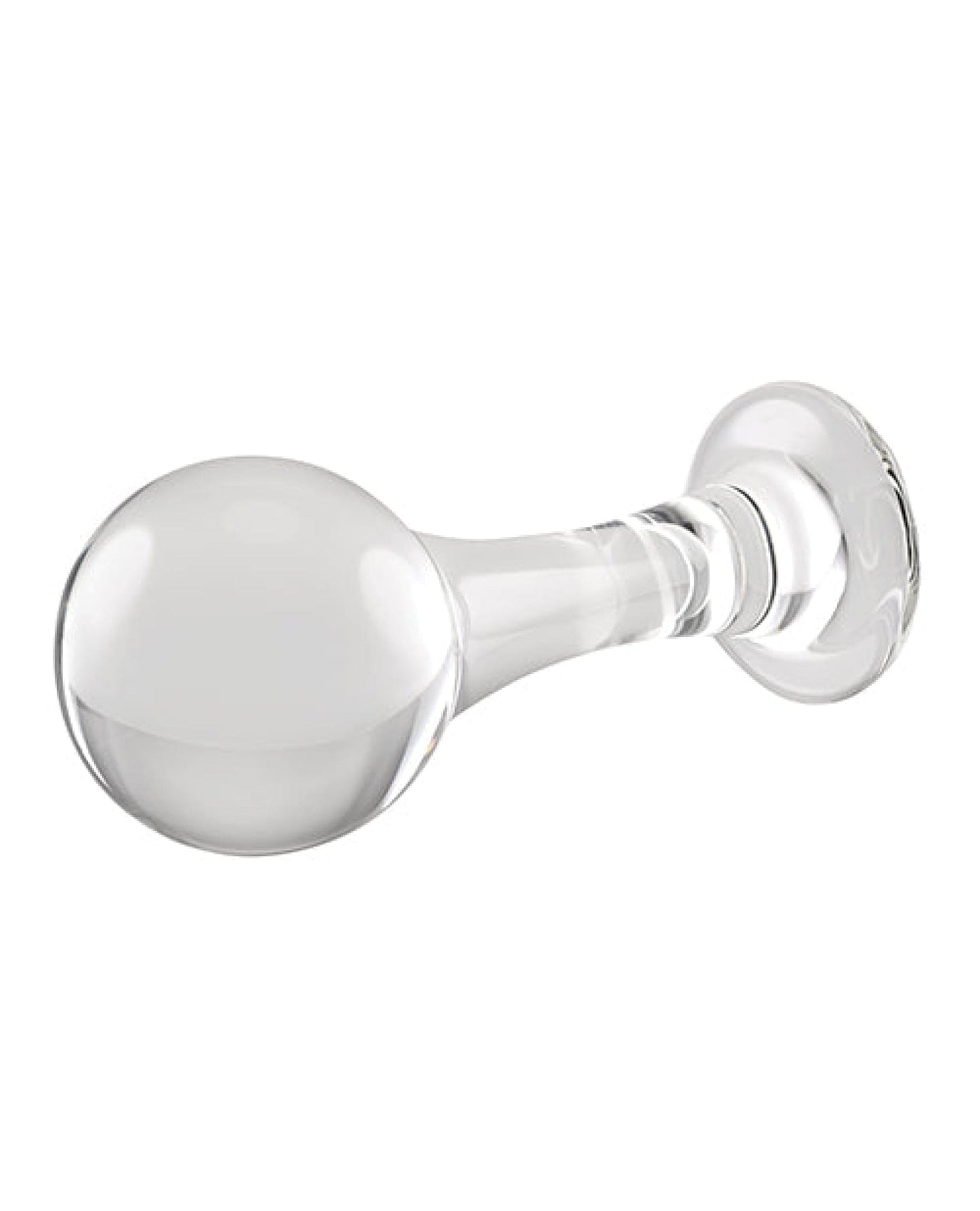 Doll Authority Anal Products Gender X The Baller Glass Plug - Clear