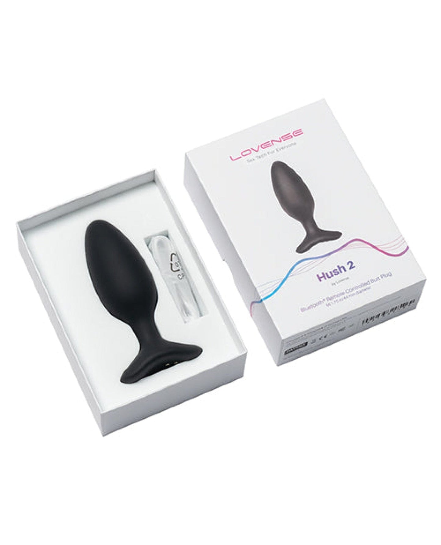 Doll Authority Anal Products Lovense Hush 2 1.75" Butt Plug - Black