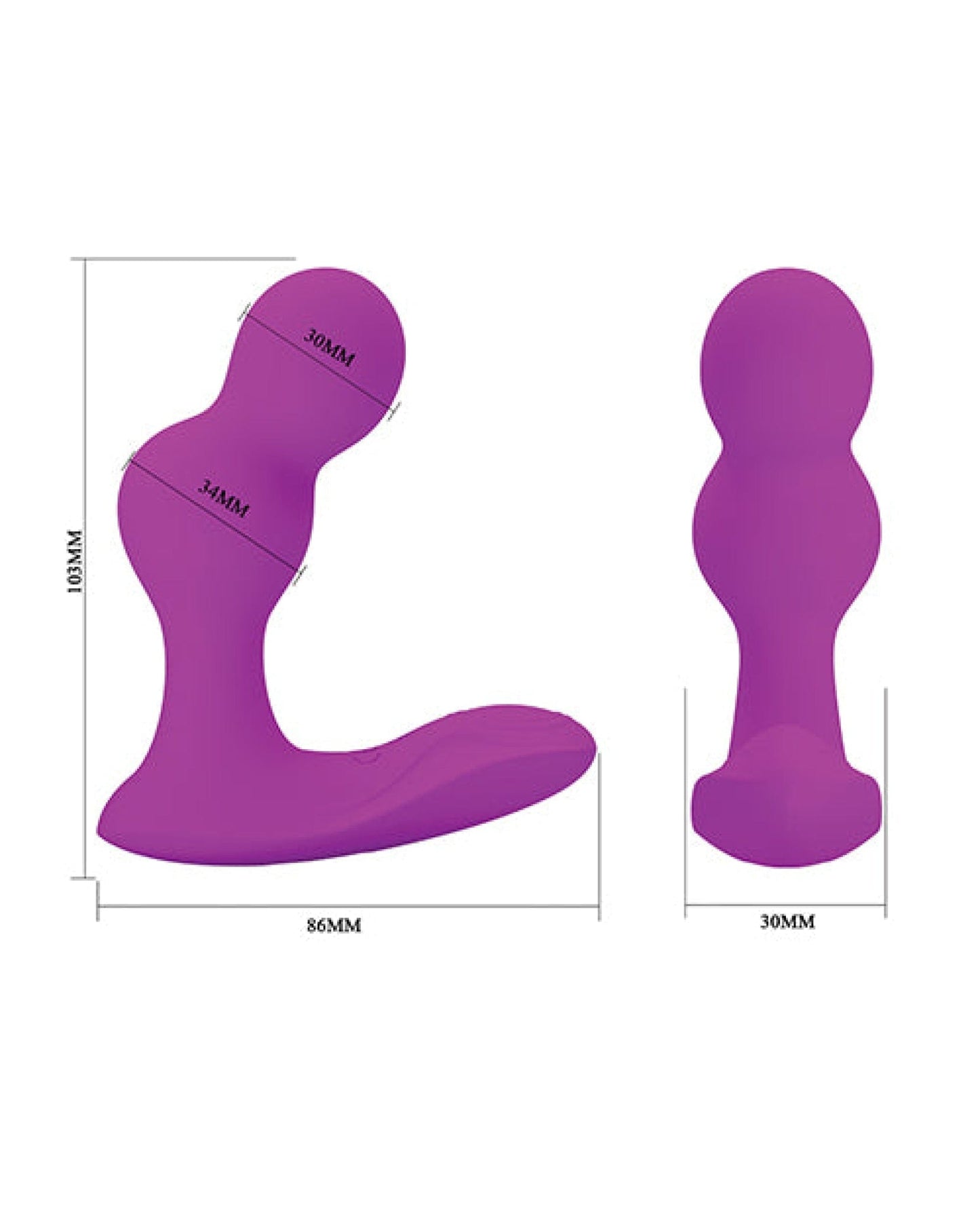 Doll Authority Anal Products Pretty Love Terrance Dual Stimulator - Fuchsia