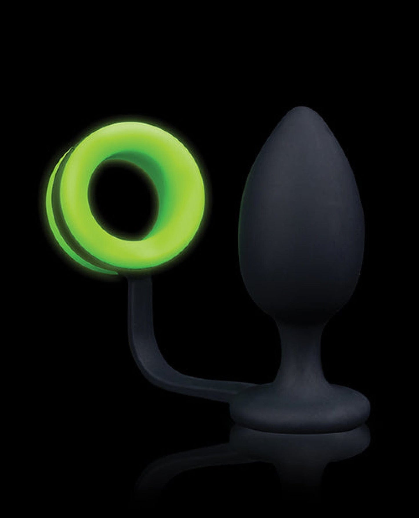 Doll Authority Anal Products Shots Ouch Butt Plug W-cock Ring - Glow In The Dark