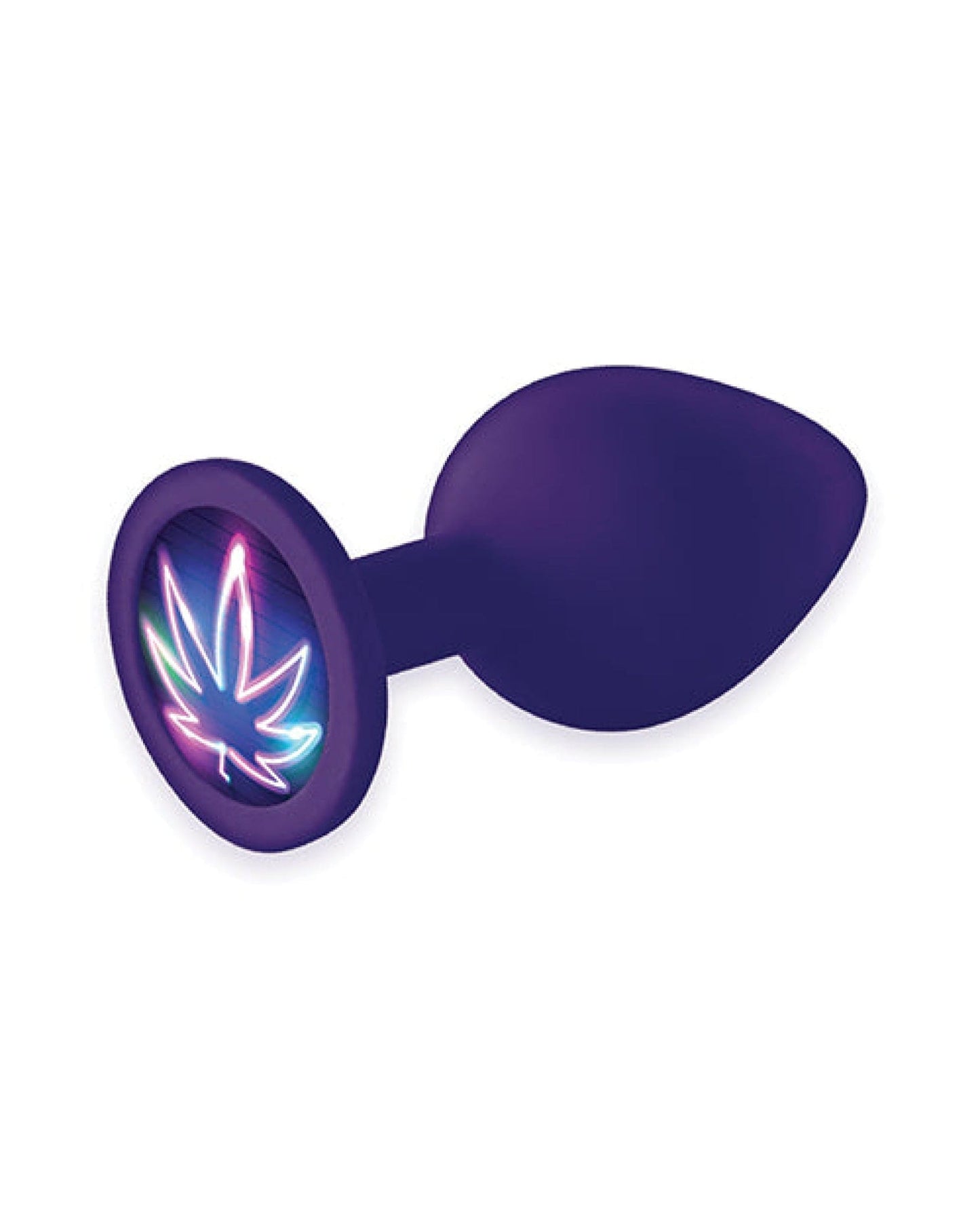Doll Authority Anal Products The 9's Booty Calls Neon Leaf Plug - Purple
