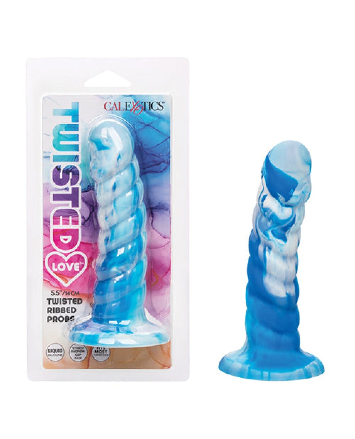 Doll Authority Anal Products Blue Twisted Love Twisted Ribbed Probe