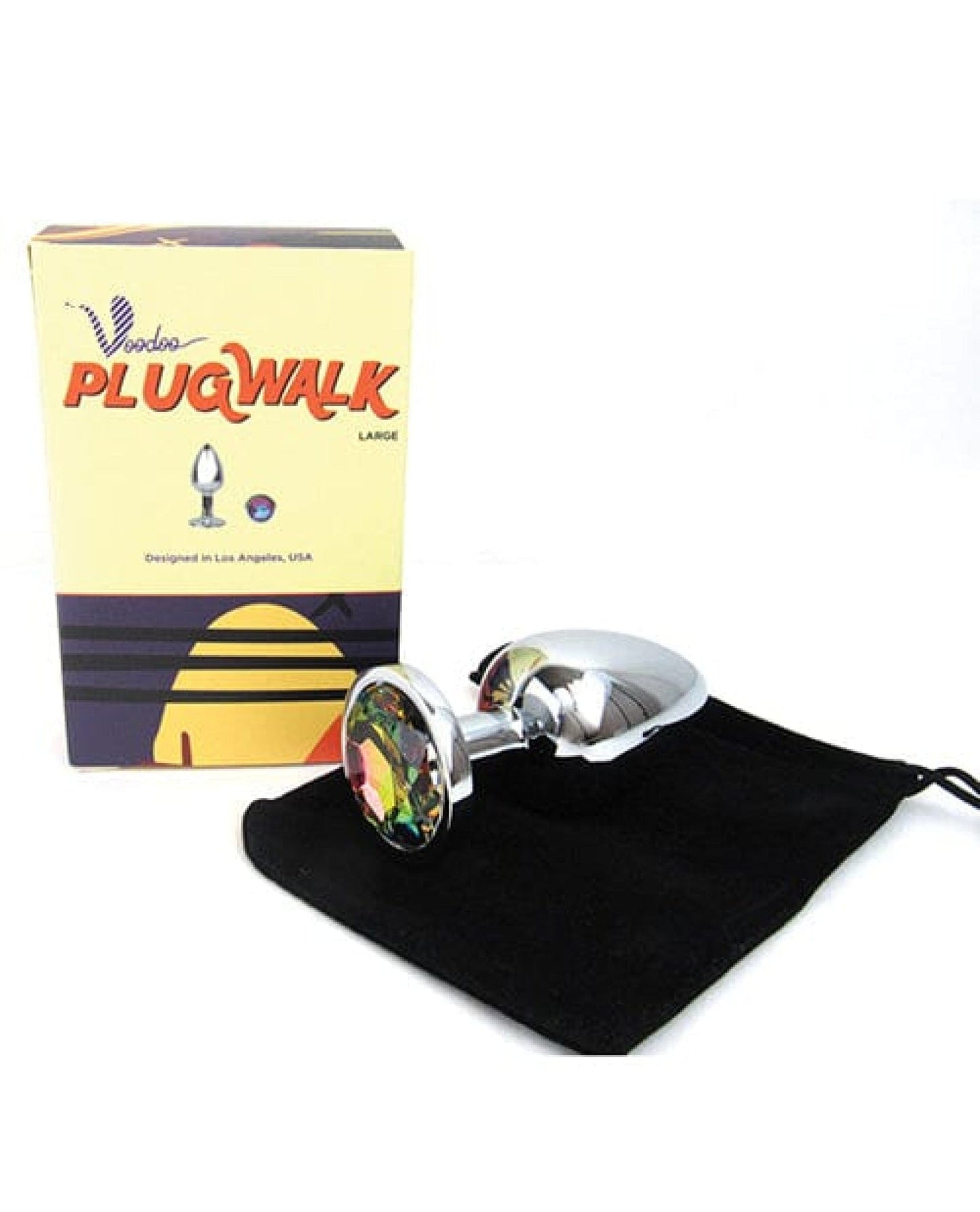 Doll Authority Anal Products Voodoo Walk Large Metal Plug - Silver