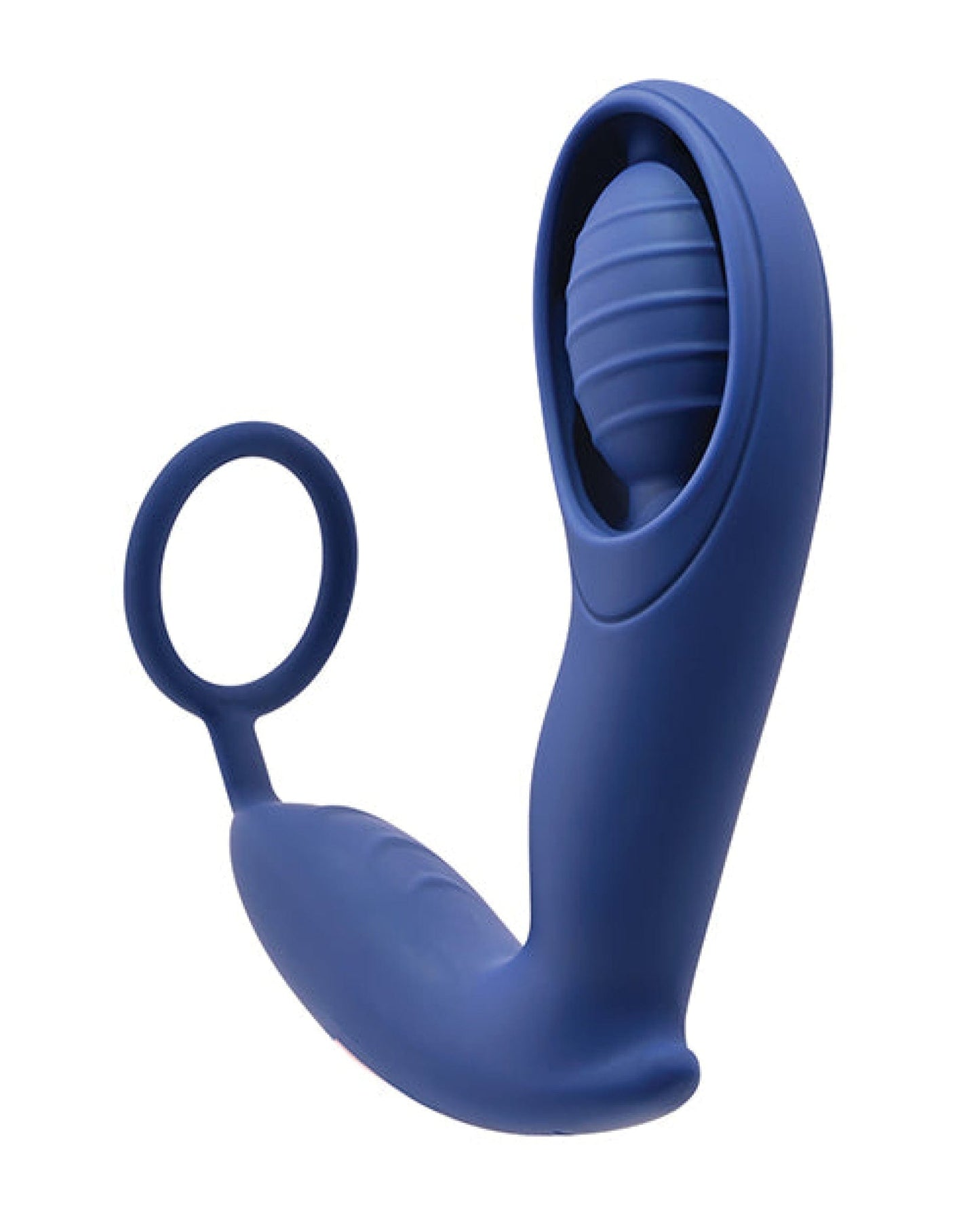 Doll Authority Anal Products Zero Tolerance Extra Mile C Ring Vibrator - Blue