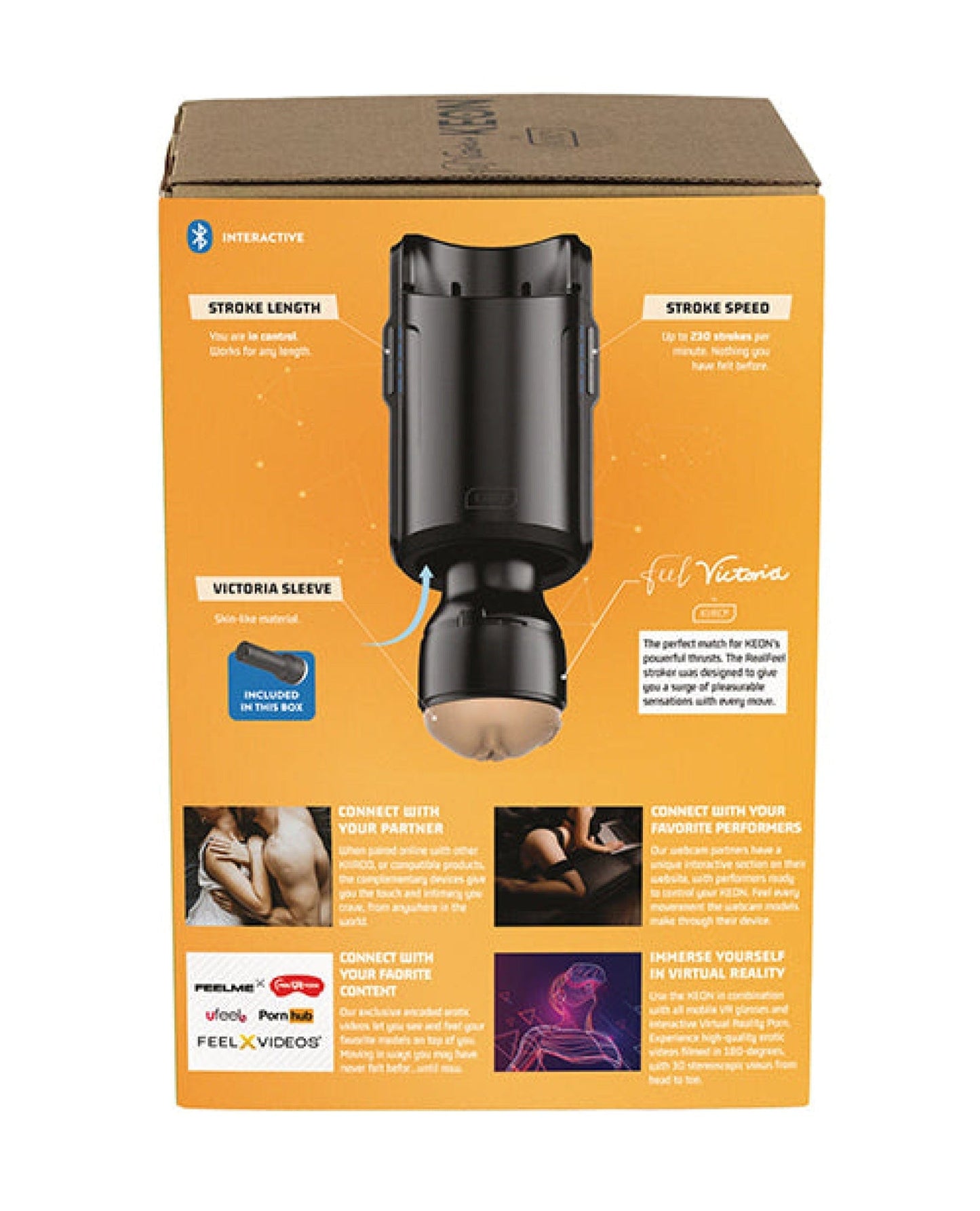 Doll Authority Dolls & Masturbators Kiiroo Keon Feel Stars Collection Stroker Combo Set - Victoria June