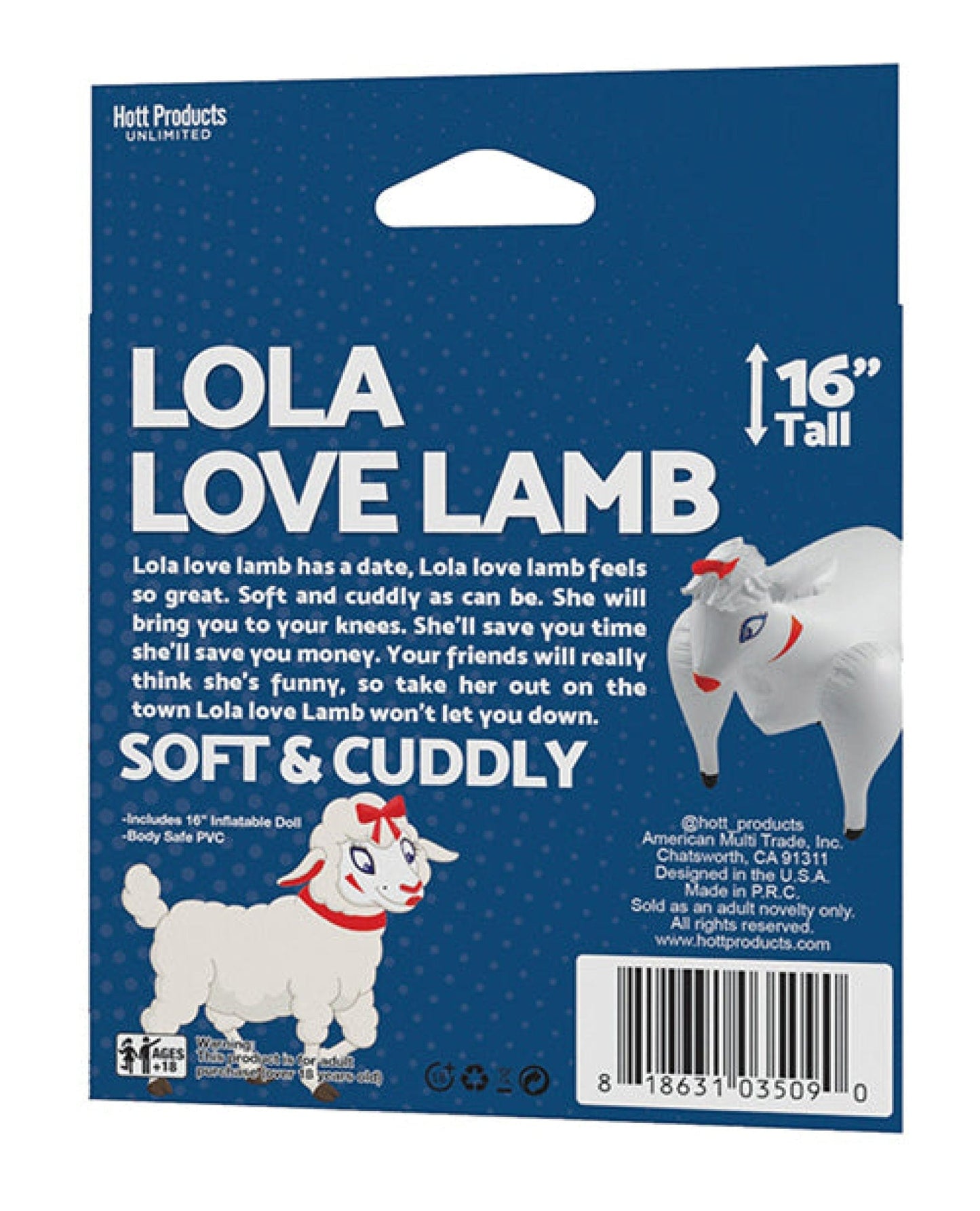 Doll Authority Dolls & Masturbators Lola Love Lamb Blow Up Sheep