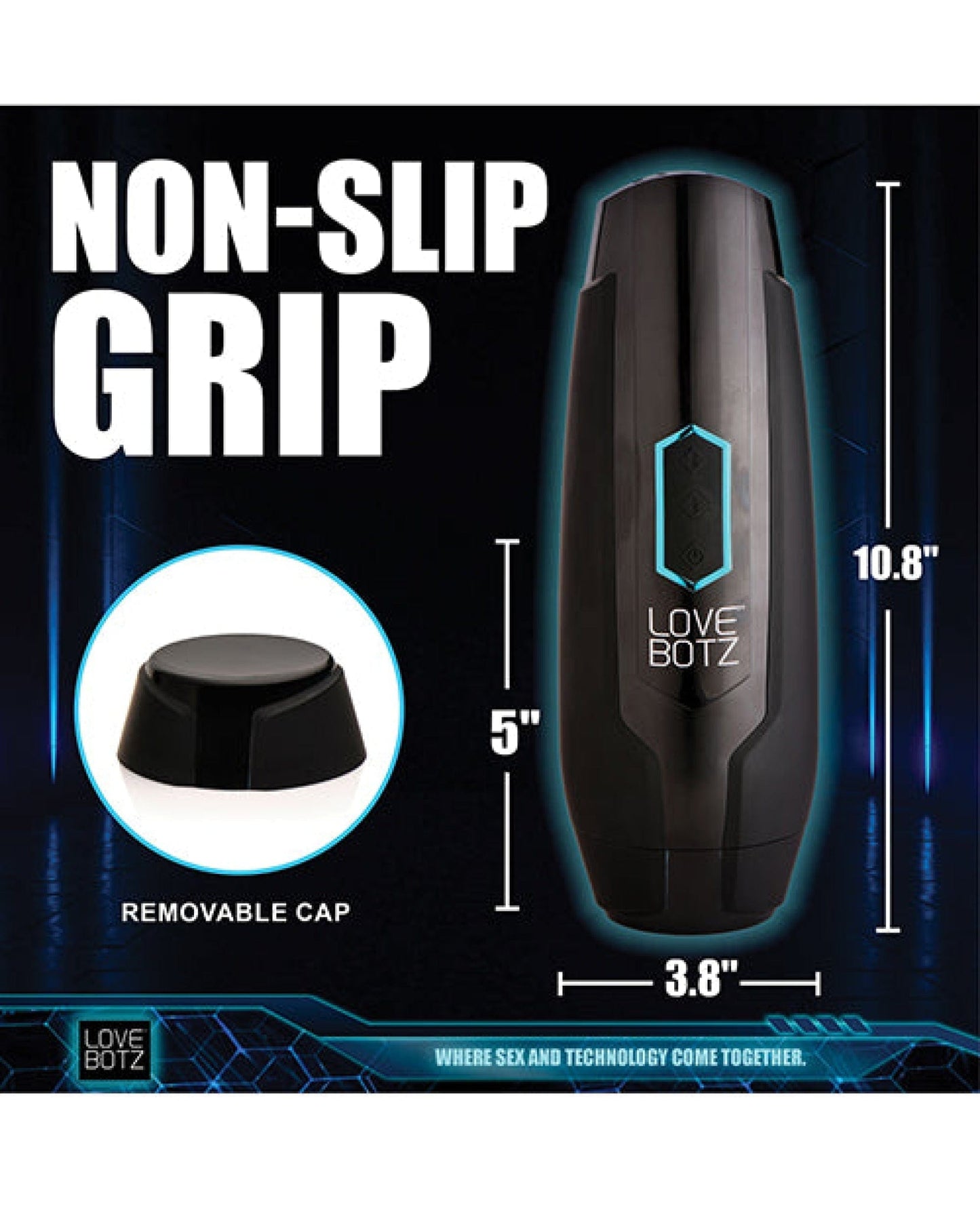 Doll Authority Dolls & Masturbators LoveBotz The Milker Max 14X Thrusting & Vibrating Masturbator - Black