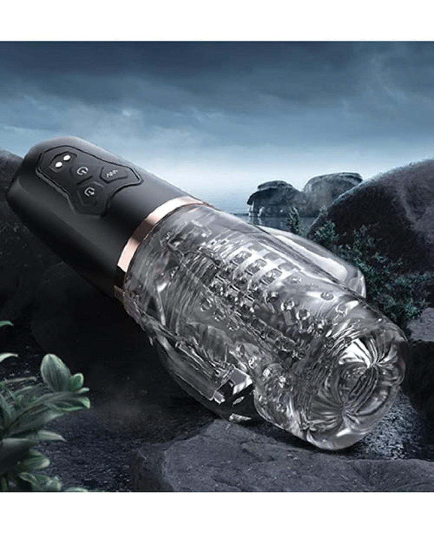 Doll Authority Dolls & Masturbators The Male Rose 2 Sucking & Vibrating Blow Job Sucker - Black