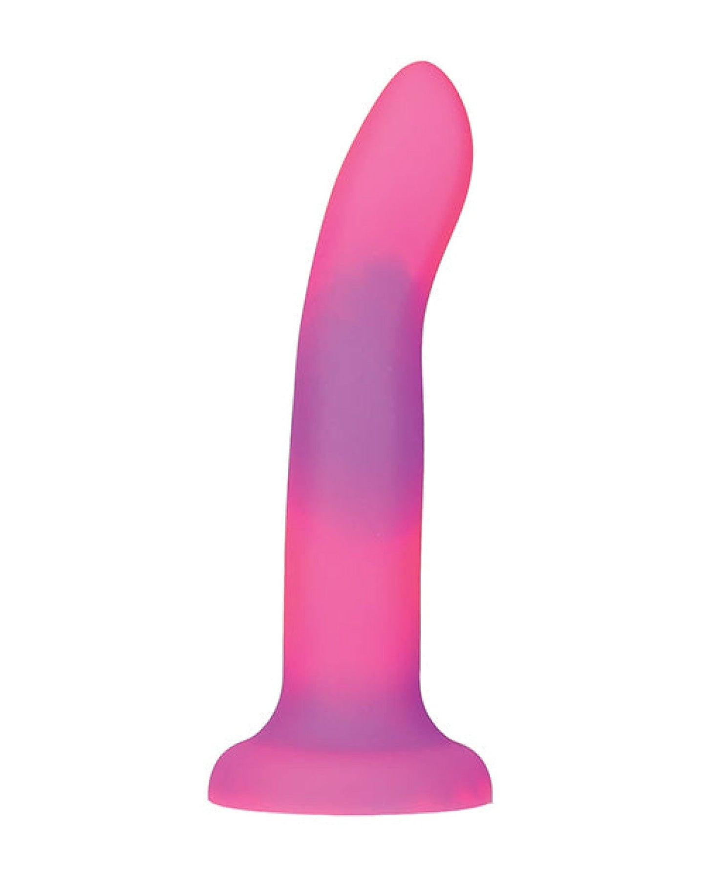 Doll Authority Dongs & Dildos Addiction 8" Rave Glow In The Dark Dong - Pink-purple
