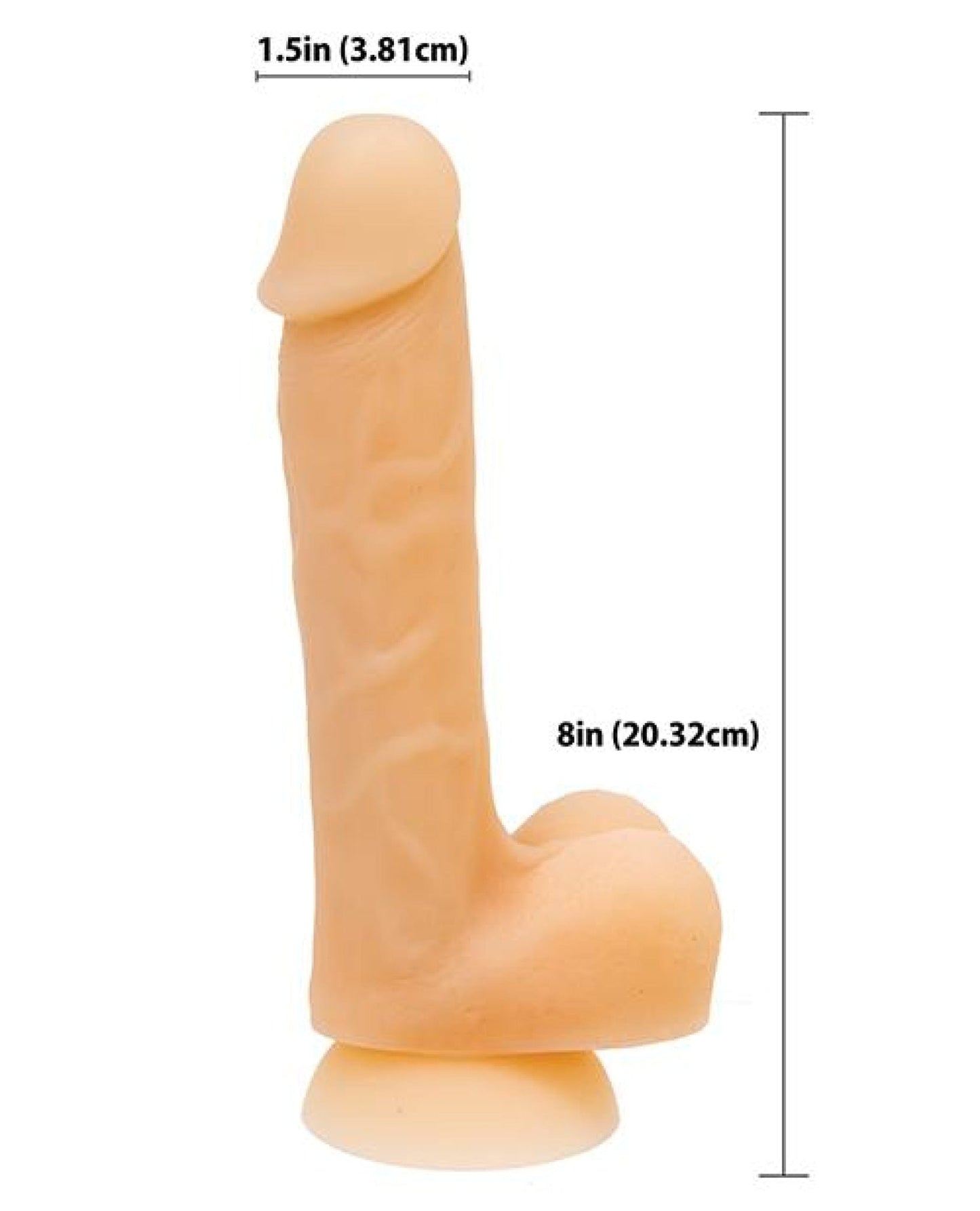 Doll Authority Dongs & Dildos Addiction David 8" Bendable Dong - Flesh