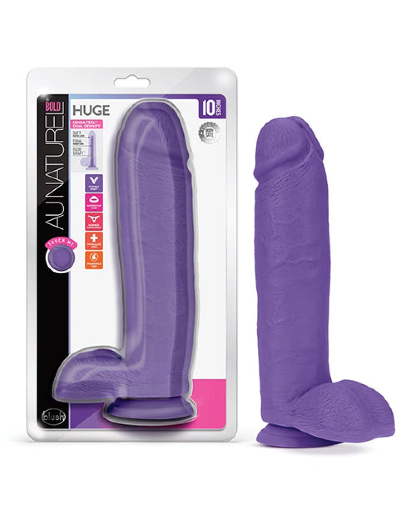 Doll Authority Dongs & Dildos Purple Blush Au Naturel Bold Huge 10.5" Dildo