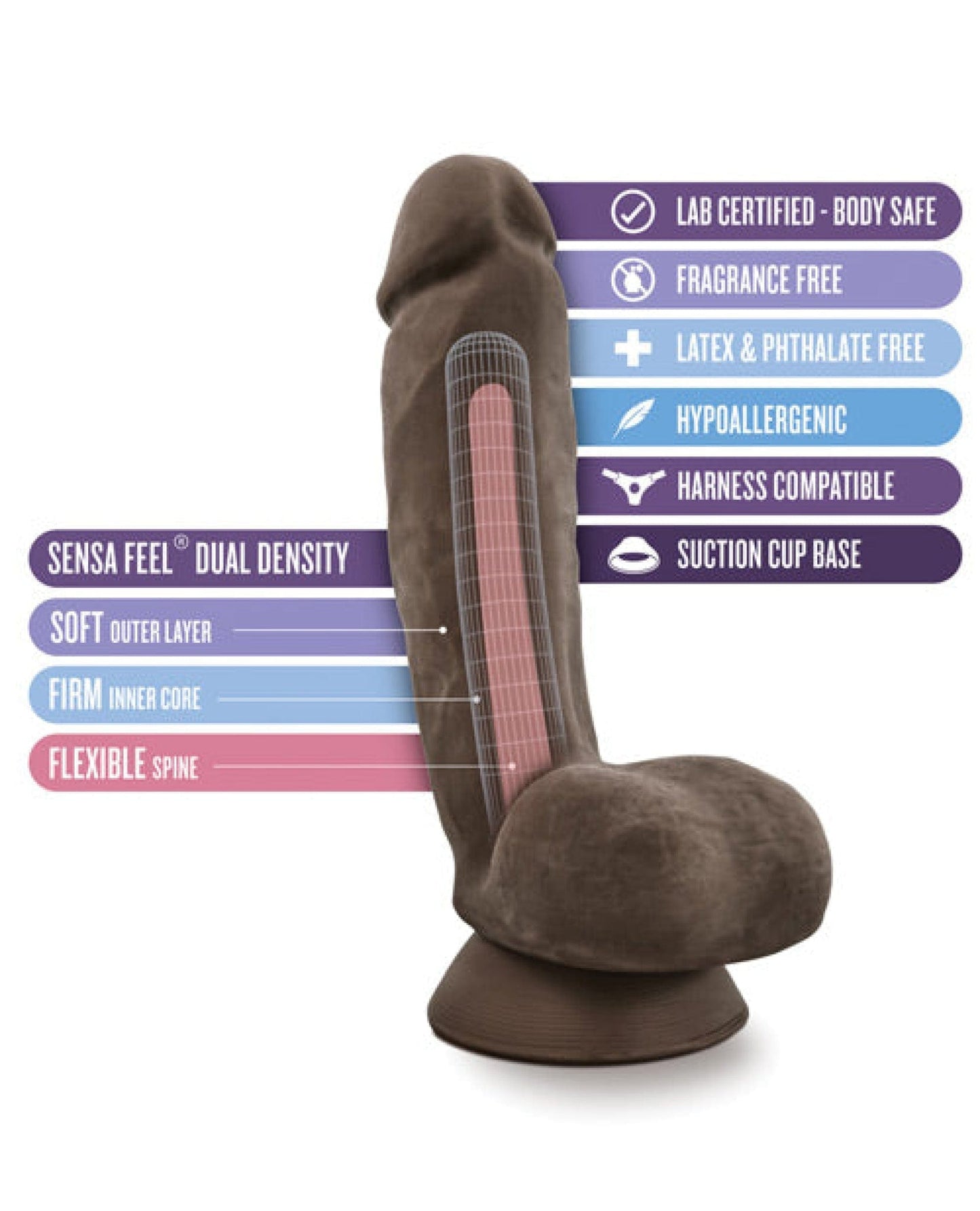 Doll Authority Dongs & Dildos Blush Au Naturel Jerome - Brown