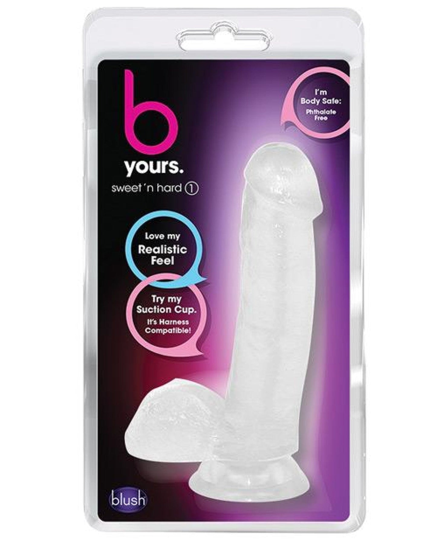 Doll Authority Dongs & Dildos Clear Blush B Yours Sweet 'n Hard 1 W/ Suction Cup