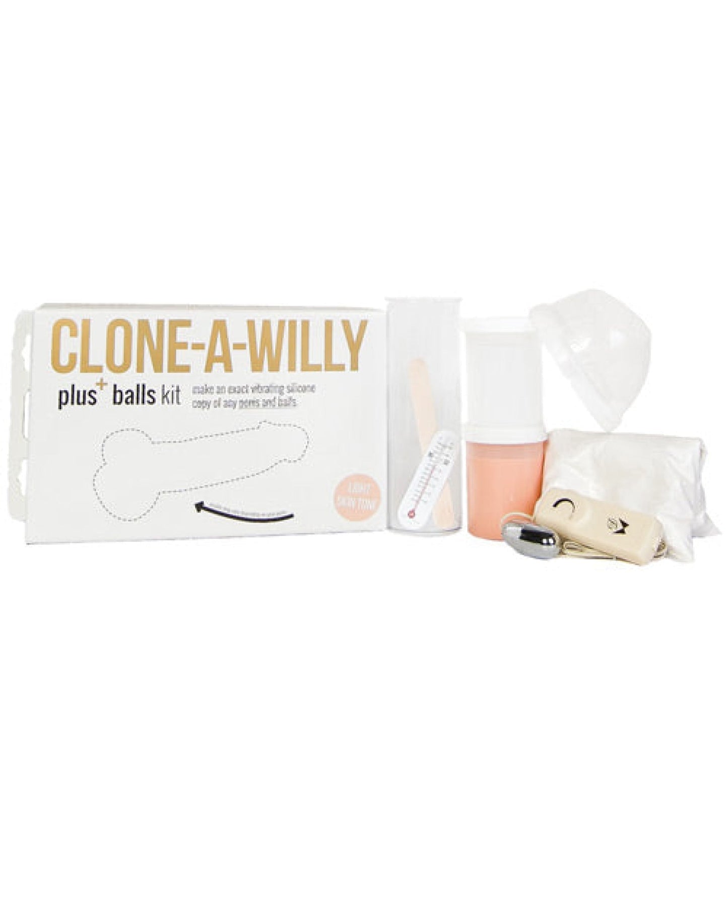 Doll Authority Dongs & Dildos Clone-a-willy Plus+ Balls Kit - Light Tone