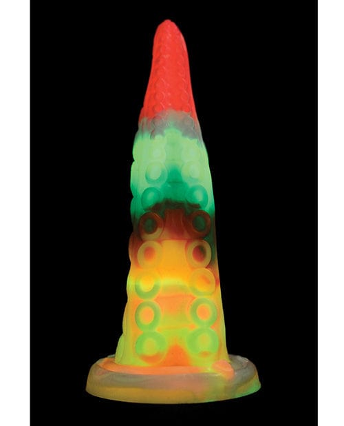 Doll Authority Dongs & Dildos Creature Cocks Luminoctopus Glow-in-the-Dark Tentacle Dildo - Rainbow