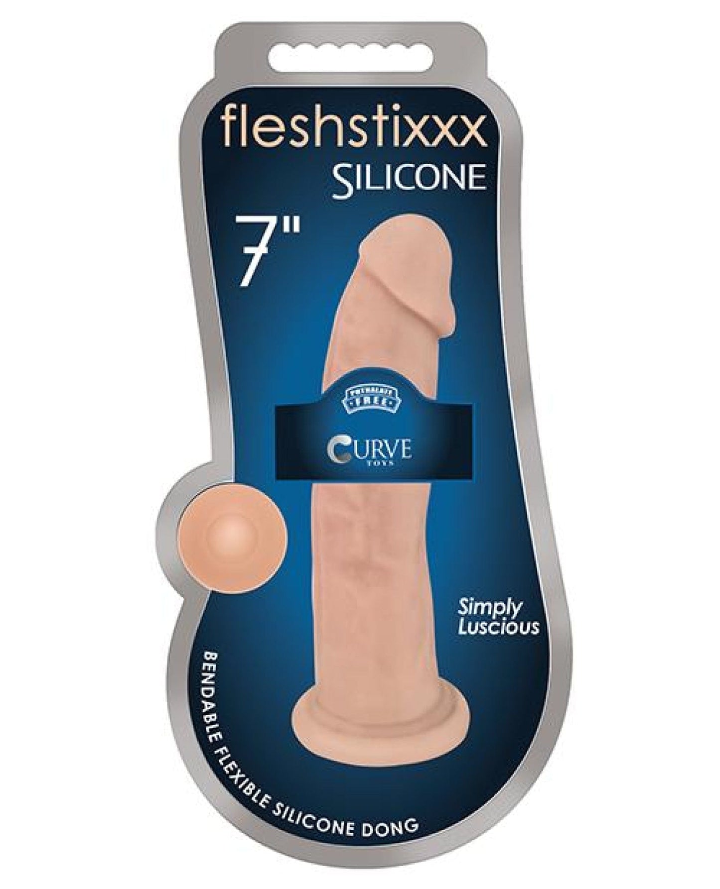 Doll Authority Dongs & Dildos Flesh / 7" Curve Novelties Fleshstixxx Dildo
