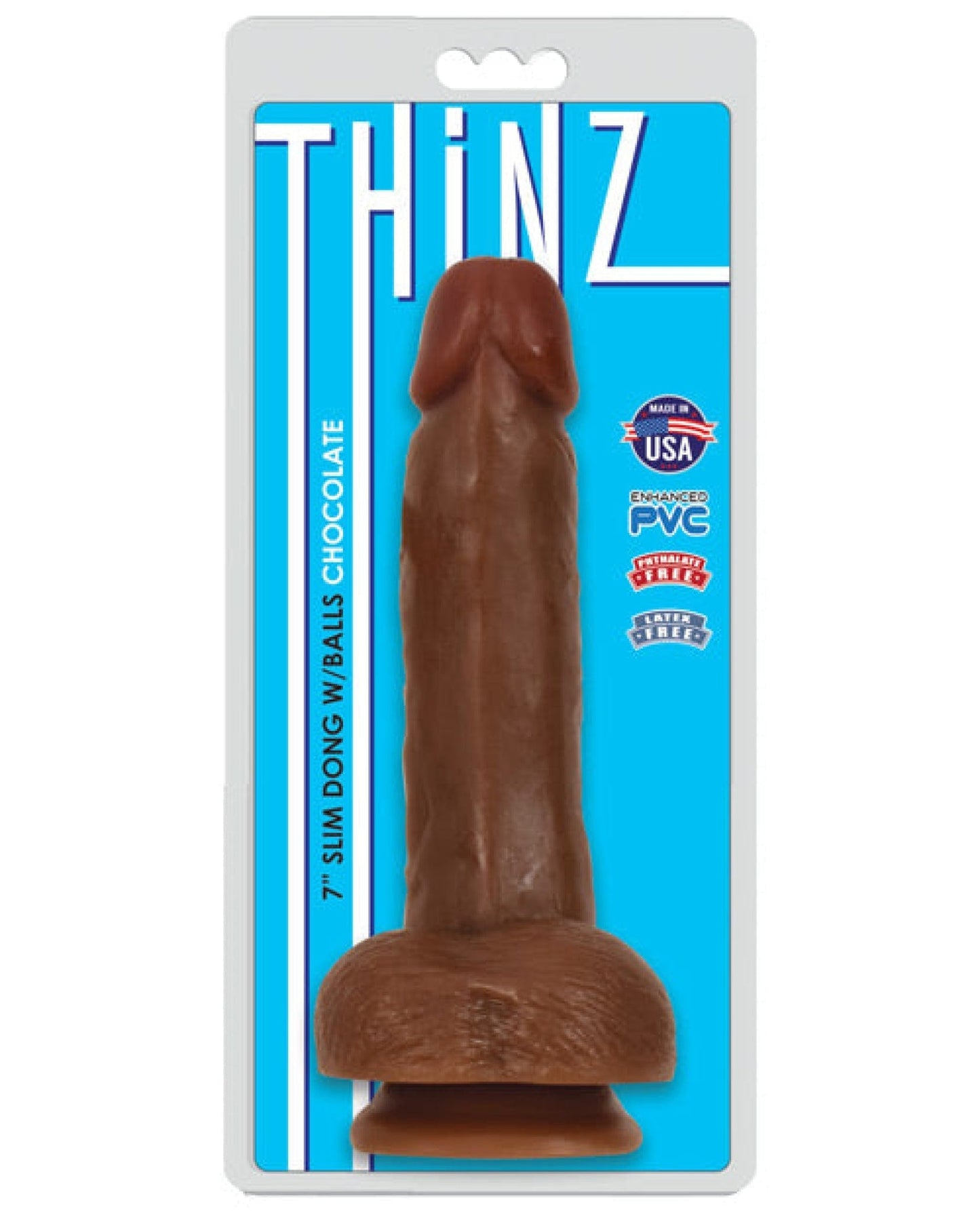 Doll Authority Dongs & Dildos Chocolate / 7" "Curve Novelties Thinz 8"" Slim Dong W/balls"