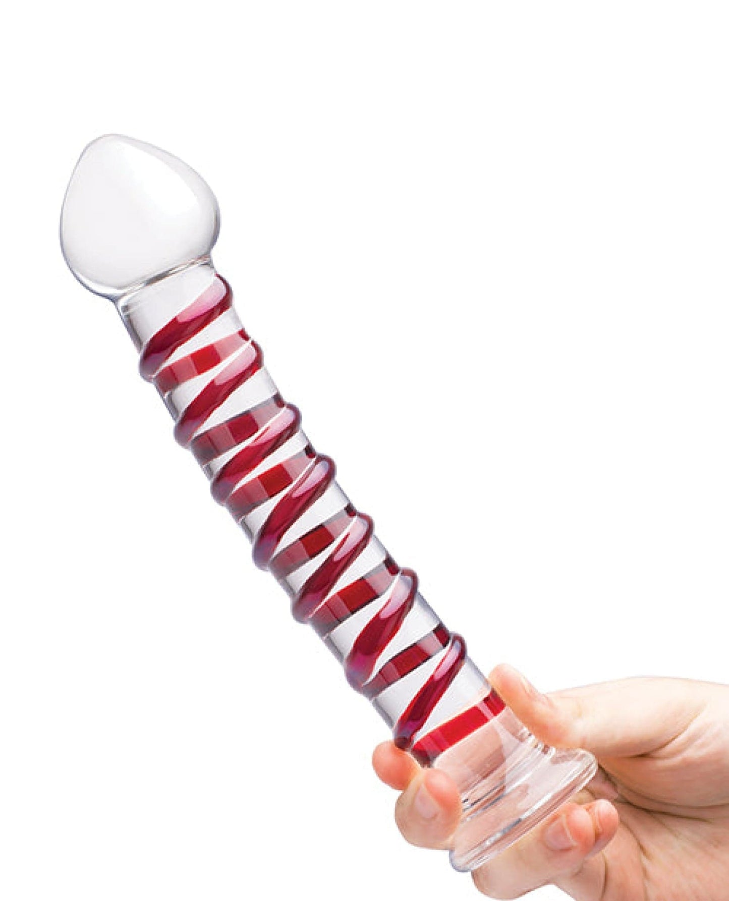 Doll Authority Dongs & Dildos Glas 10" Mr. Swirly Dildo - Red