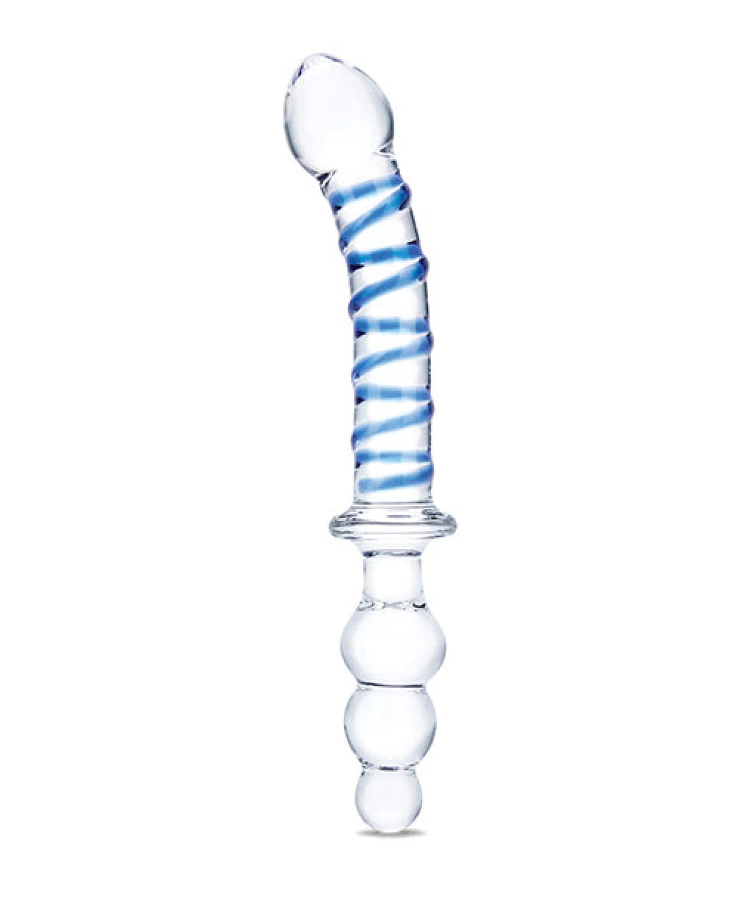 Doll Authority Dongs & Dildos Glas 10" Twister Dual Ended Dildo - Blue