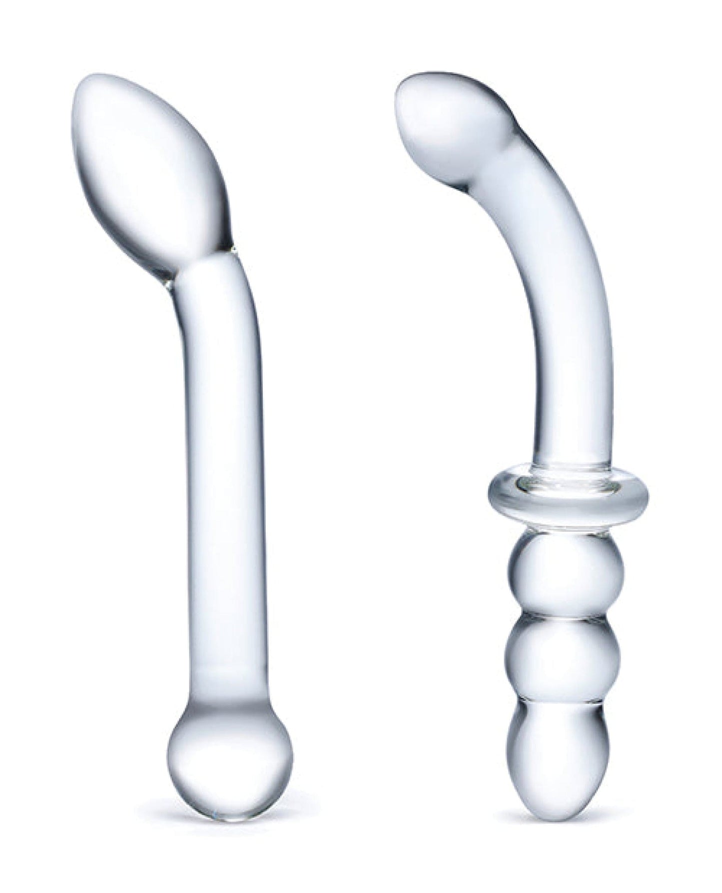 Doll Authority Dongs & Dildos Glas 2 Pc G-spot Pleasure Glass Dildo Set - Clear