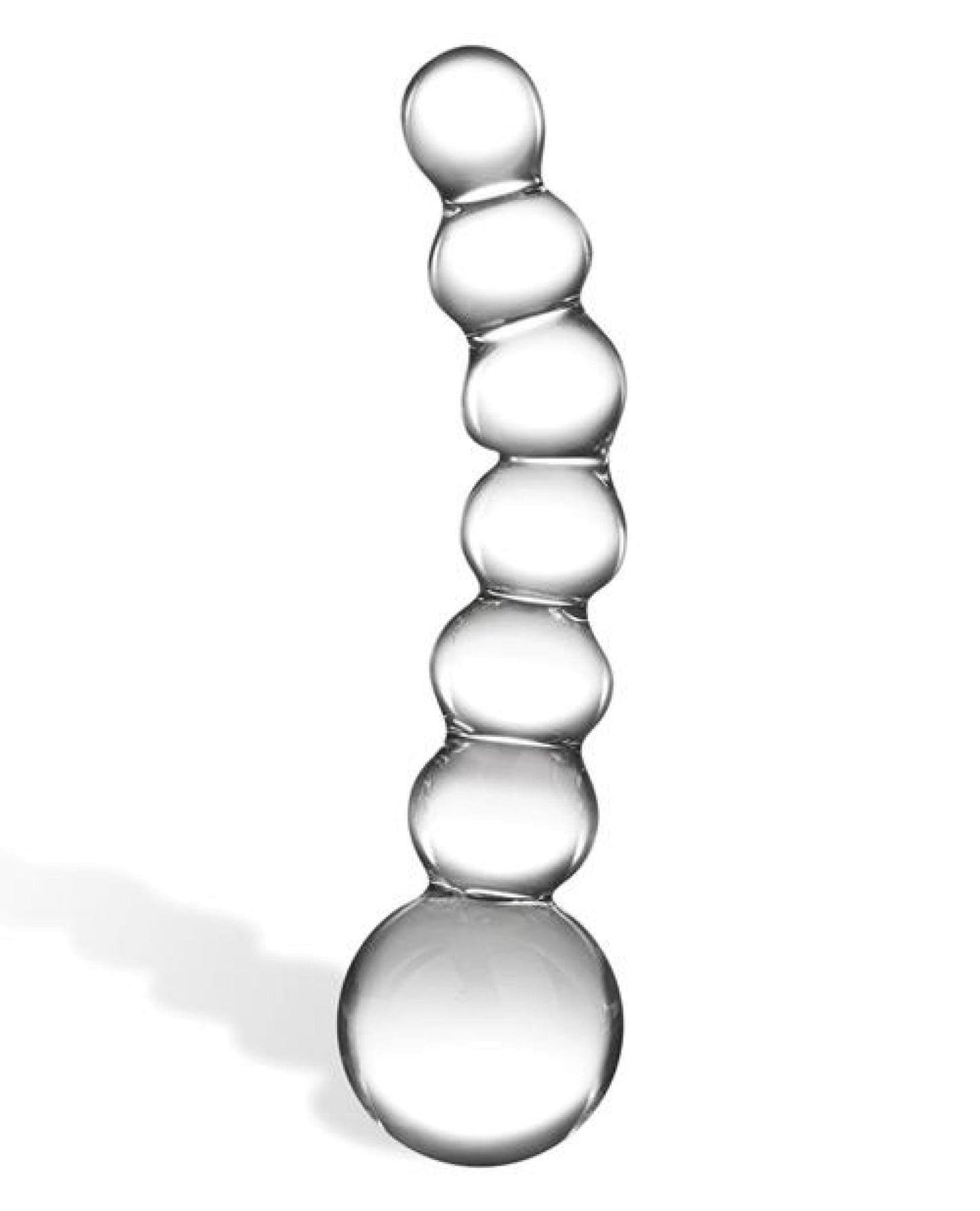 Doll Authority Dongs & Dildos Glas 5" Curved Glass Beaded Dildo