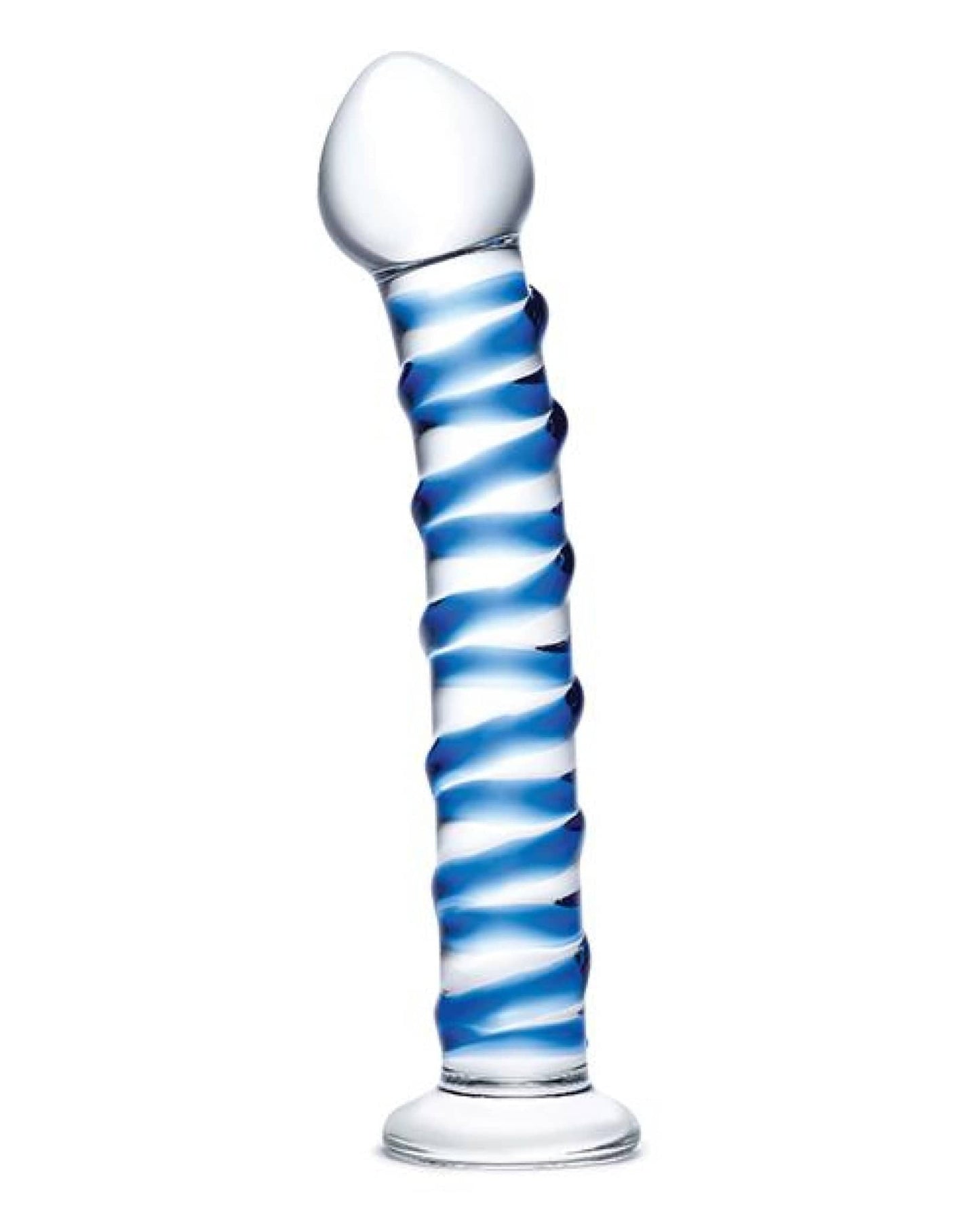 Doll Authority Dongs & Dildos Glas Spiral Glass Dildo - Blue