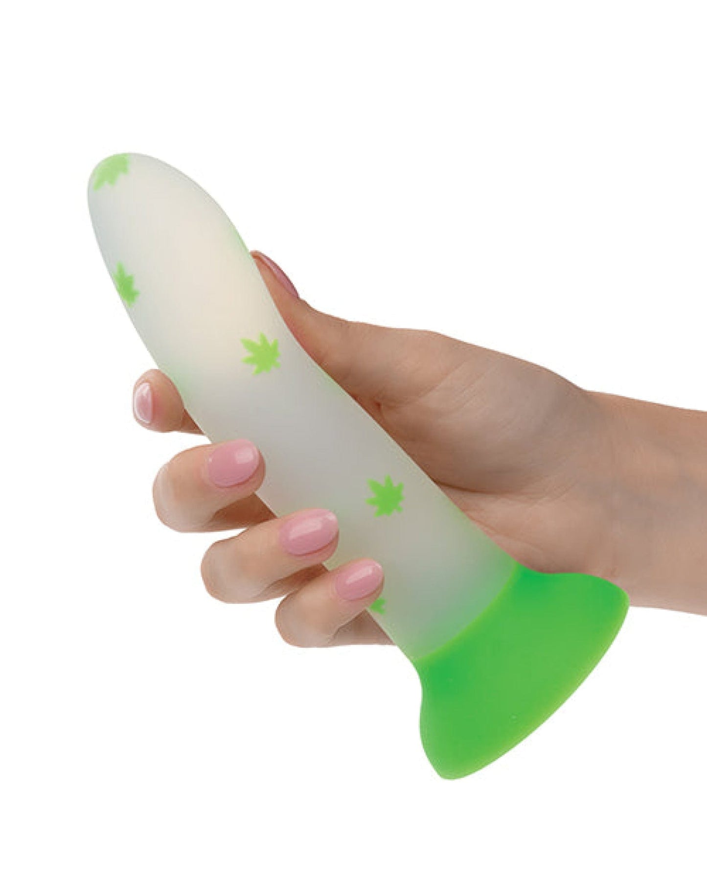 Doll Authority Dongs & Dildos Glow Stick Leaf Suction Cup Glow-in-the-Dark Dildo - Green