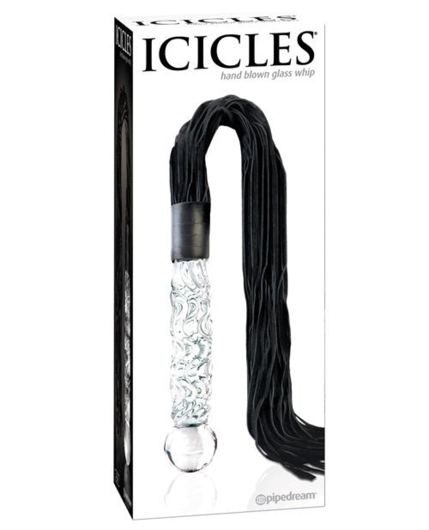 Doll Authority Dongs & Dildos Icicles No. 38 Hand Blown Glass Handled Whip - Clear