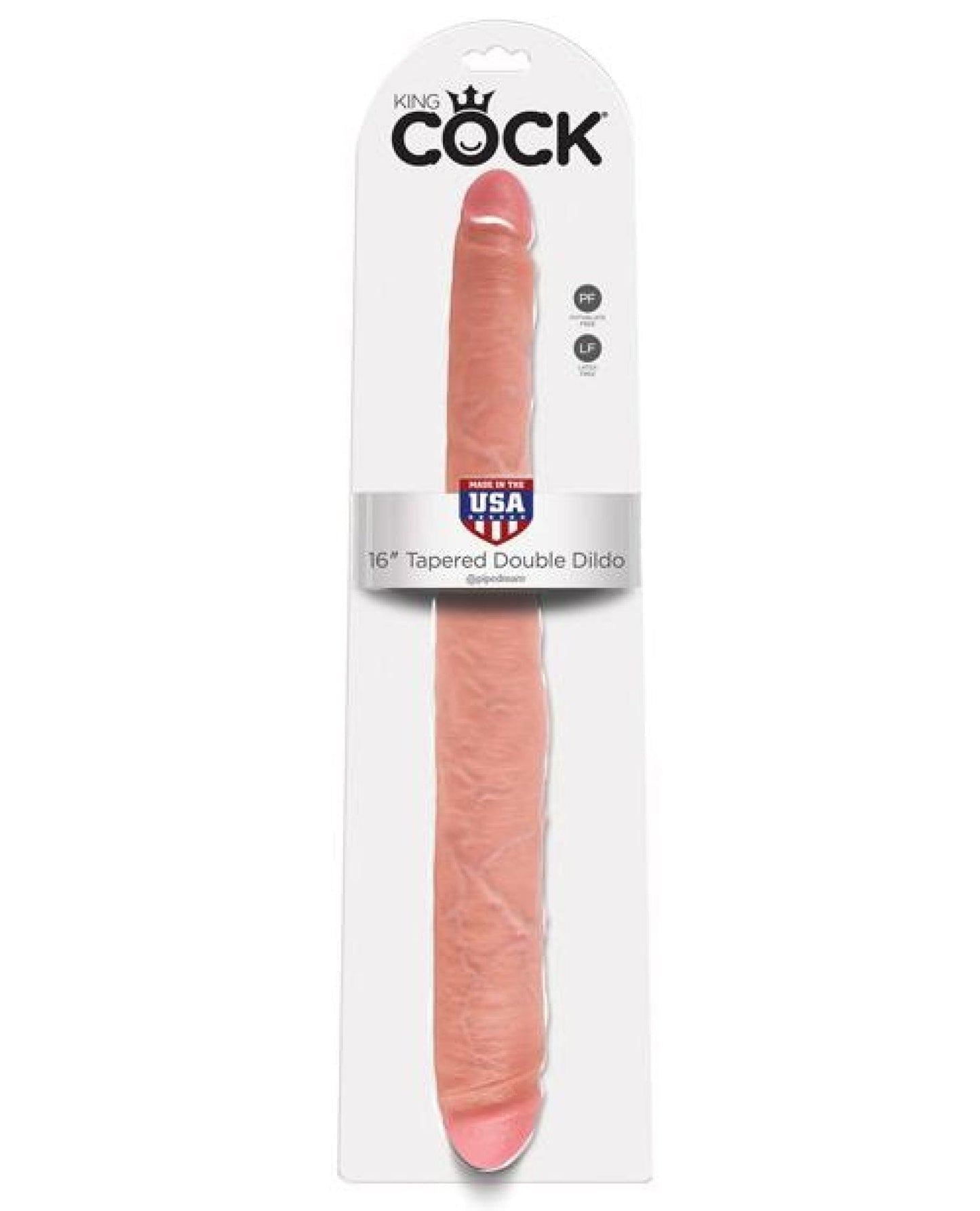 Doll Authority Dongs & Dildos Flesh "King Cock 16.0"" Tapered Double Dildo"
