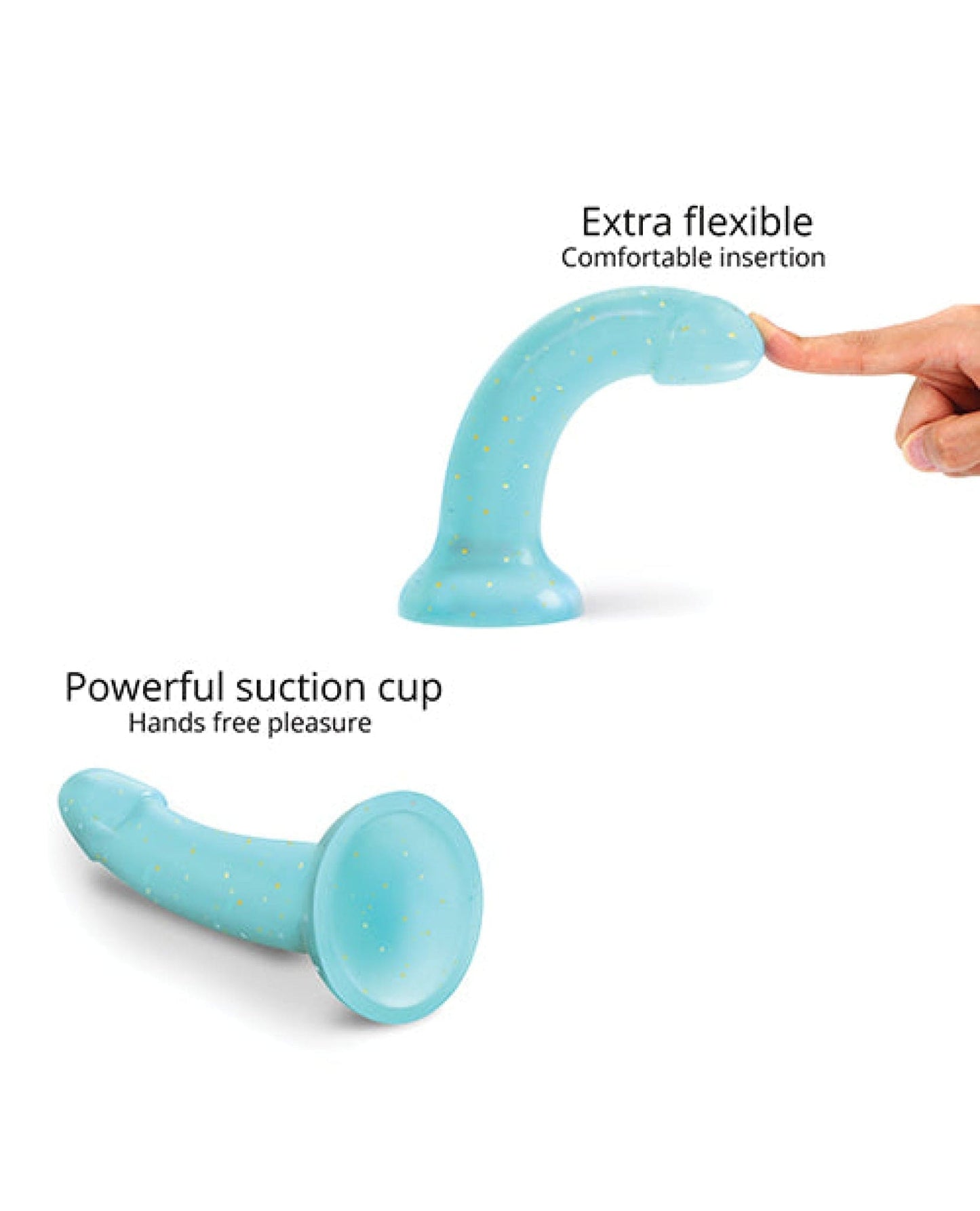 Doll Authority Dongs & Dildos Love To Love Curved Suction Cup Dildolls Nightfall - Blue