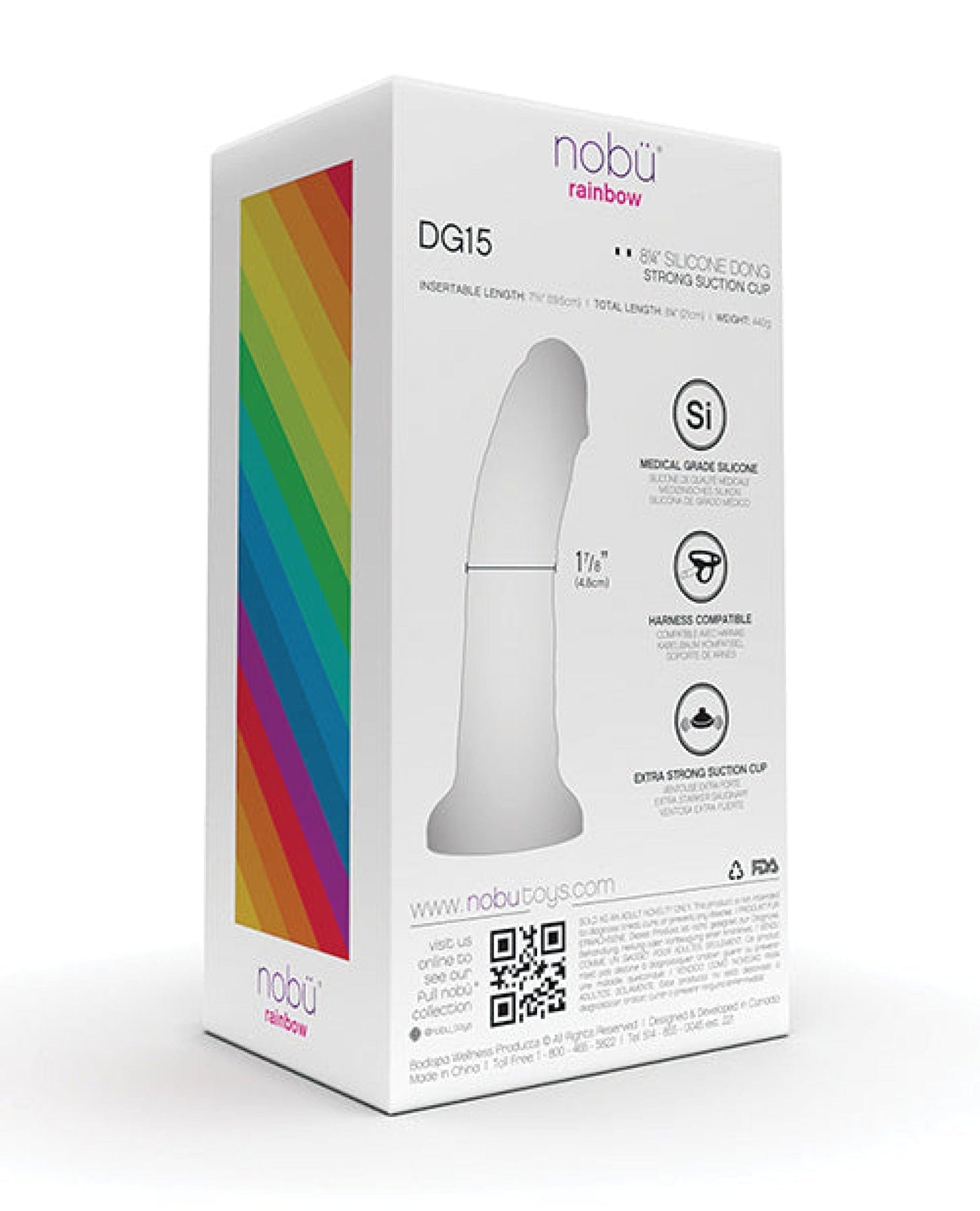 Doll Authority Dongs & Dildos Nobu Rainbow 8" Dildo W/suction Cup - Cosmic