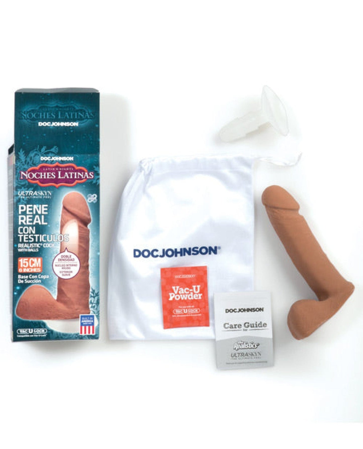 Doll Authority Dongs & Dildos Noches Latinas Ultraskyn Pene Real Con Testiculos 6 " - Caramel